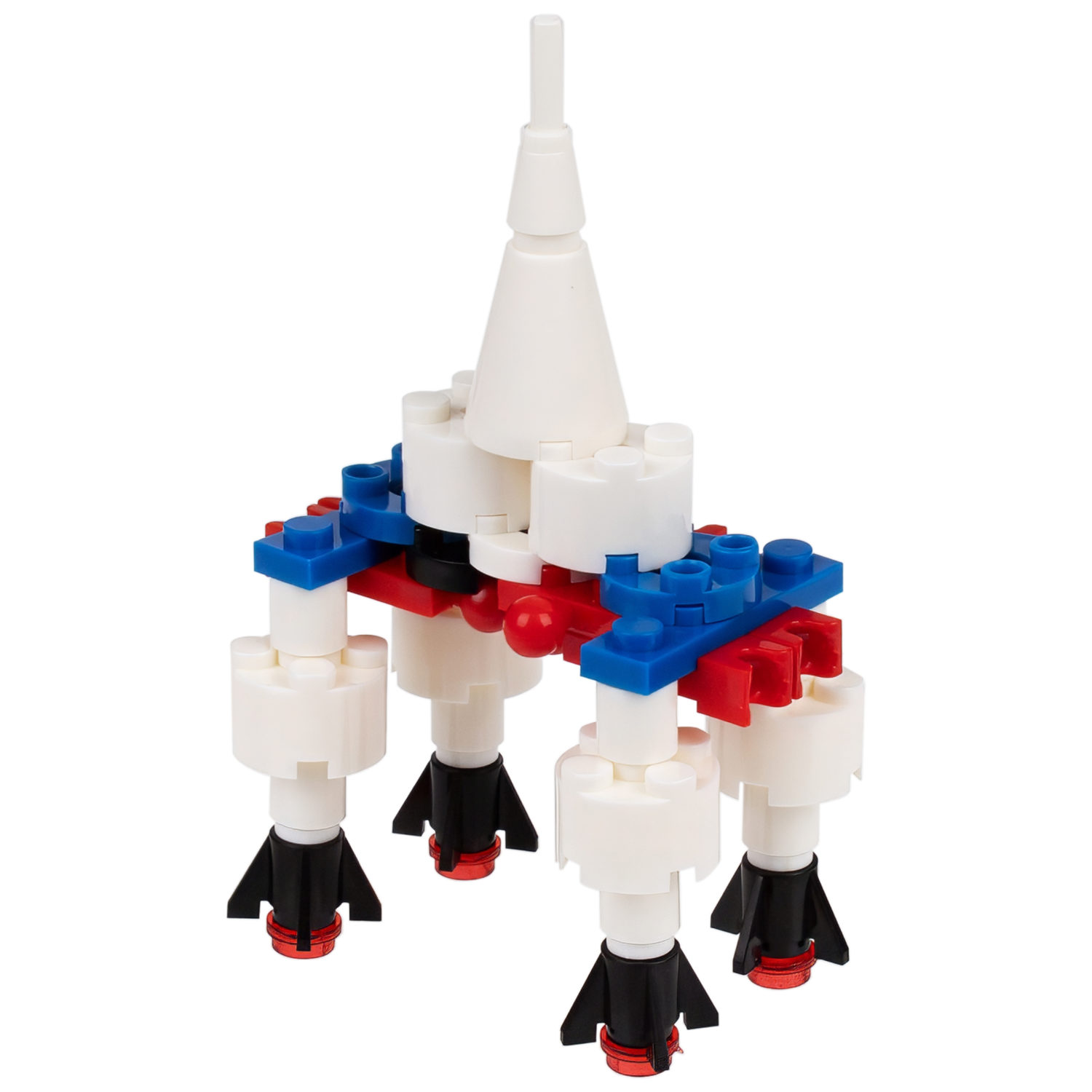 1Toy Blockformers "Покорение космоса" 2 в 1, в ассортименте 5 видов, из 5 штук собирается большой робот