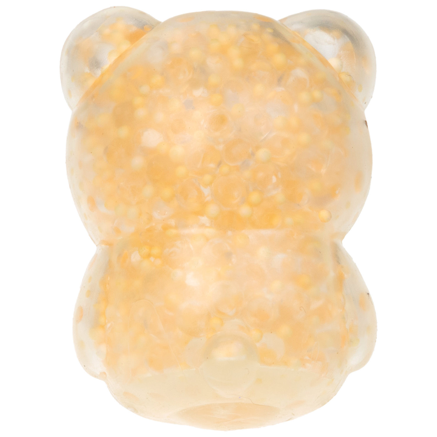 1toy Жмяка, "Медвежонок" с мелкими шариками 6х4,5х5 см, 4 вида в ассортименте