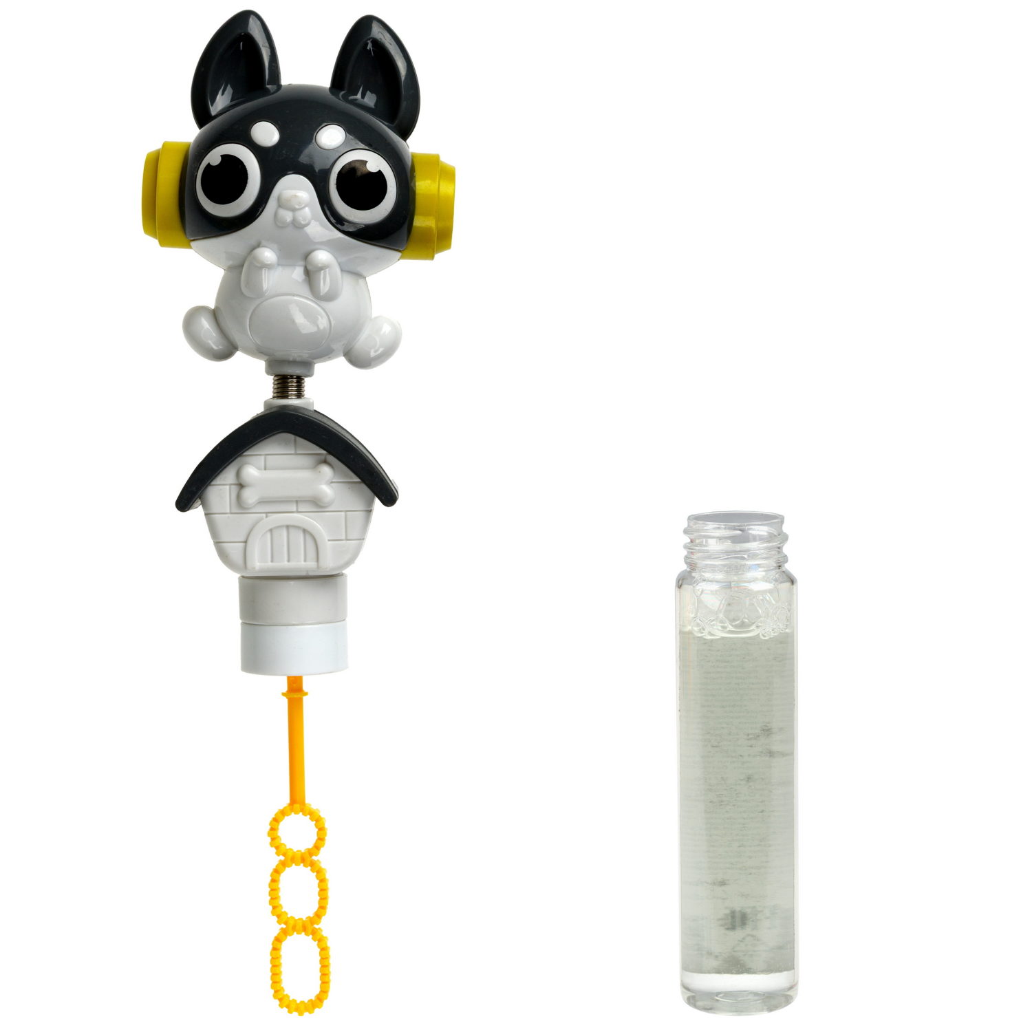 Мыльные пузыри с игрушкой-качалкой 1TOY Мы-шарики! Собака, 40 мл, 3 цвета в ассортименте