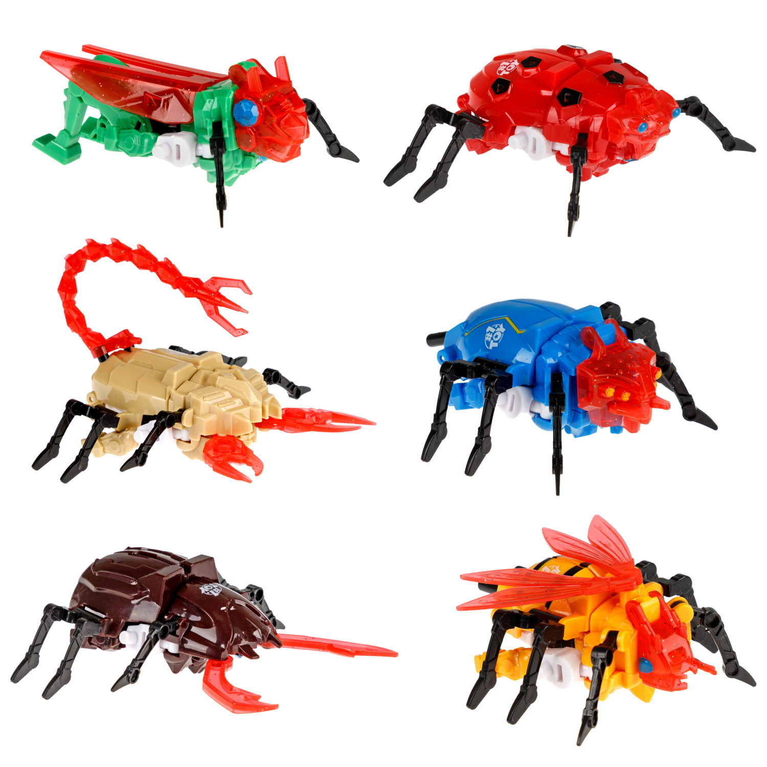 Трансботы 1TOY Инсектроны, роботы-трансформеры, в ассортименте 6 видов
