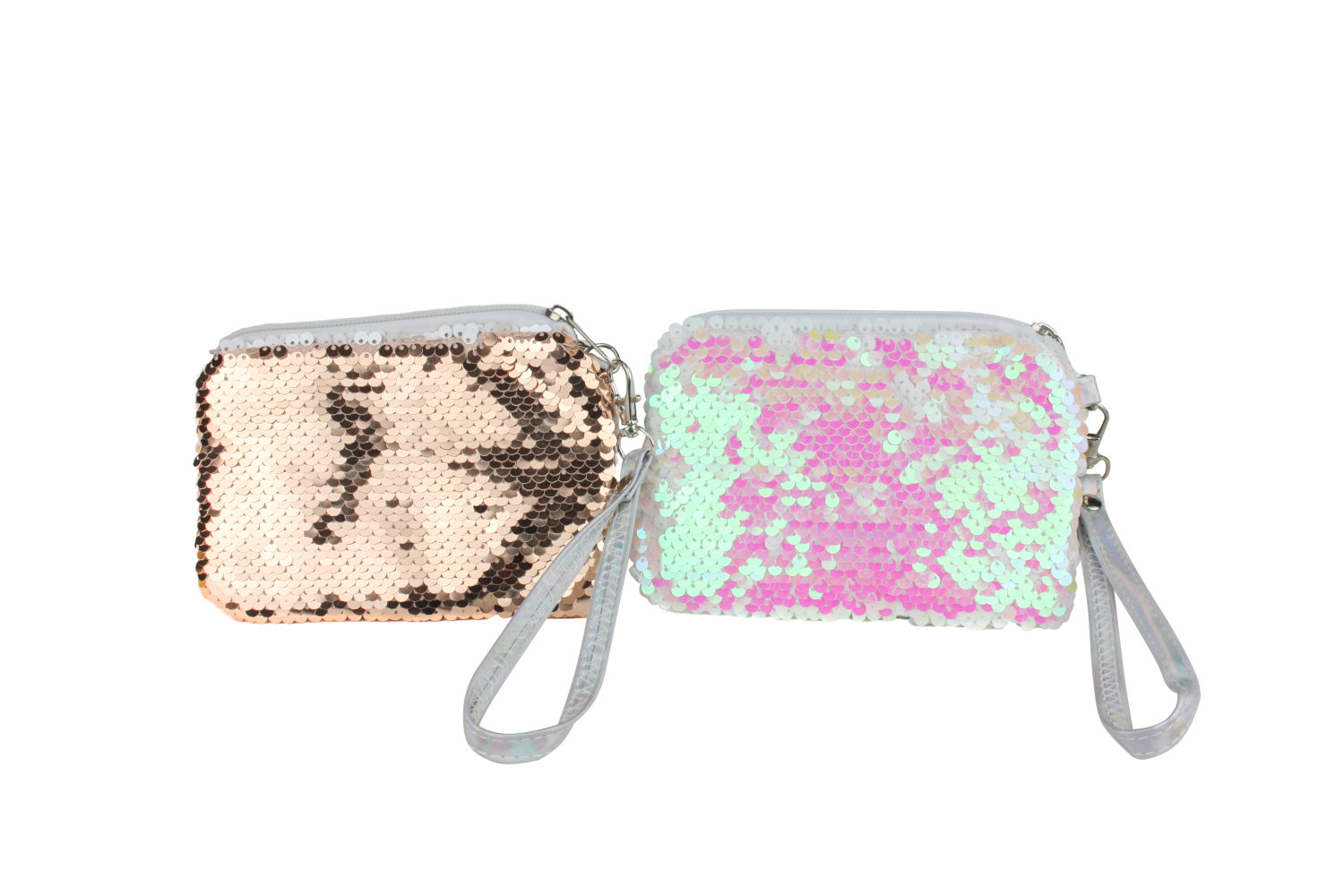 Косметичка LUKKY  с пайетками с двух сторон, 
2 цвета на выбор