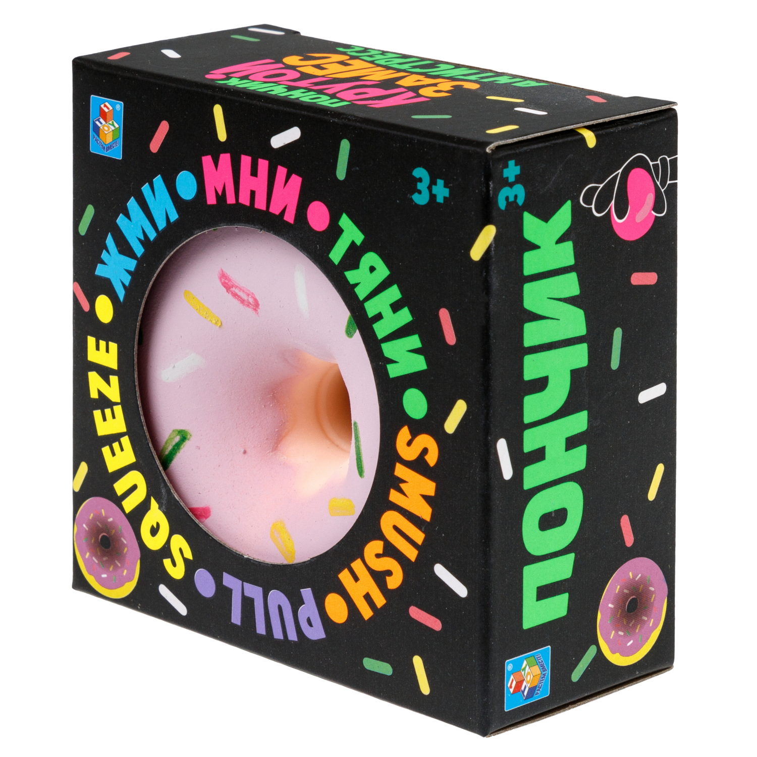 Игрушка-антистресс 1TOY Крутой замес «Пончик», в ассортименте