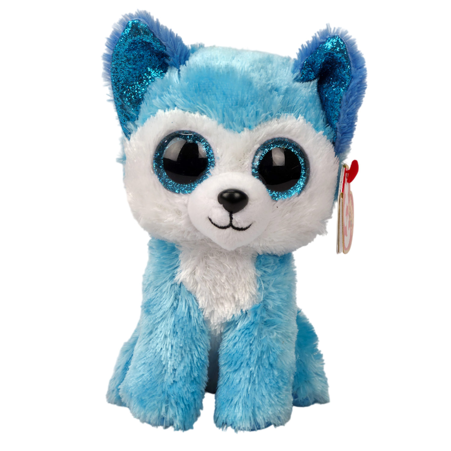 Мягкая игрушка TY Beanie Boo's голубой Хаски Prince, 15 см