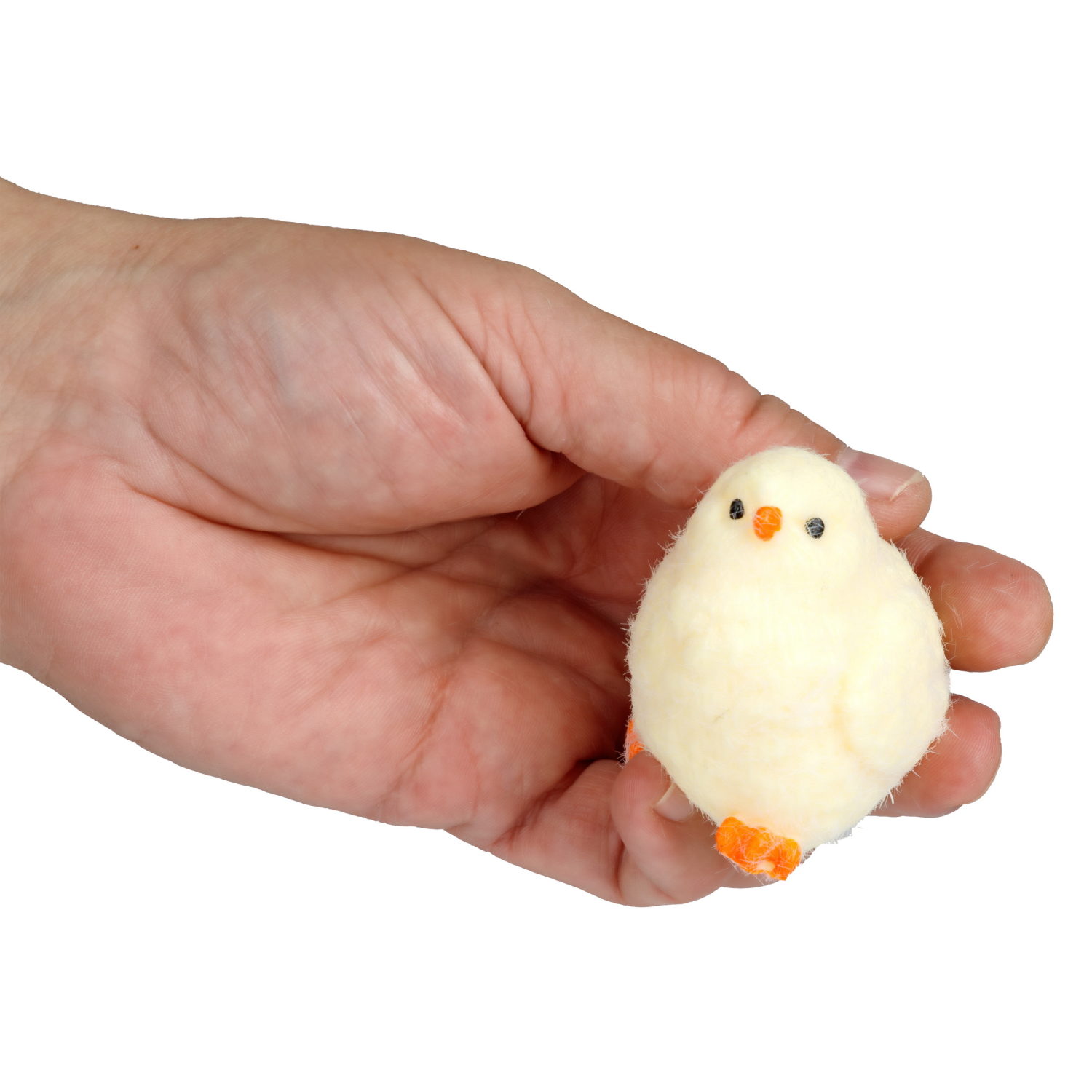 Таба сквиш 1TOY Крутой замес Пушок цыпленок, 7х5 см