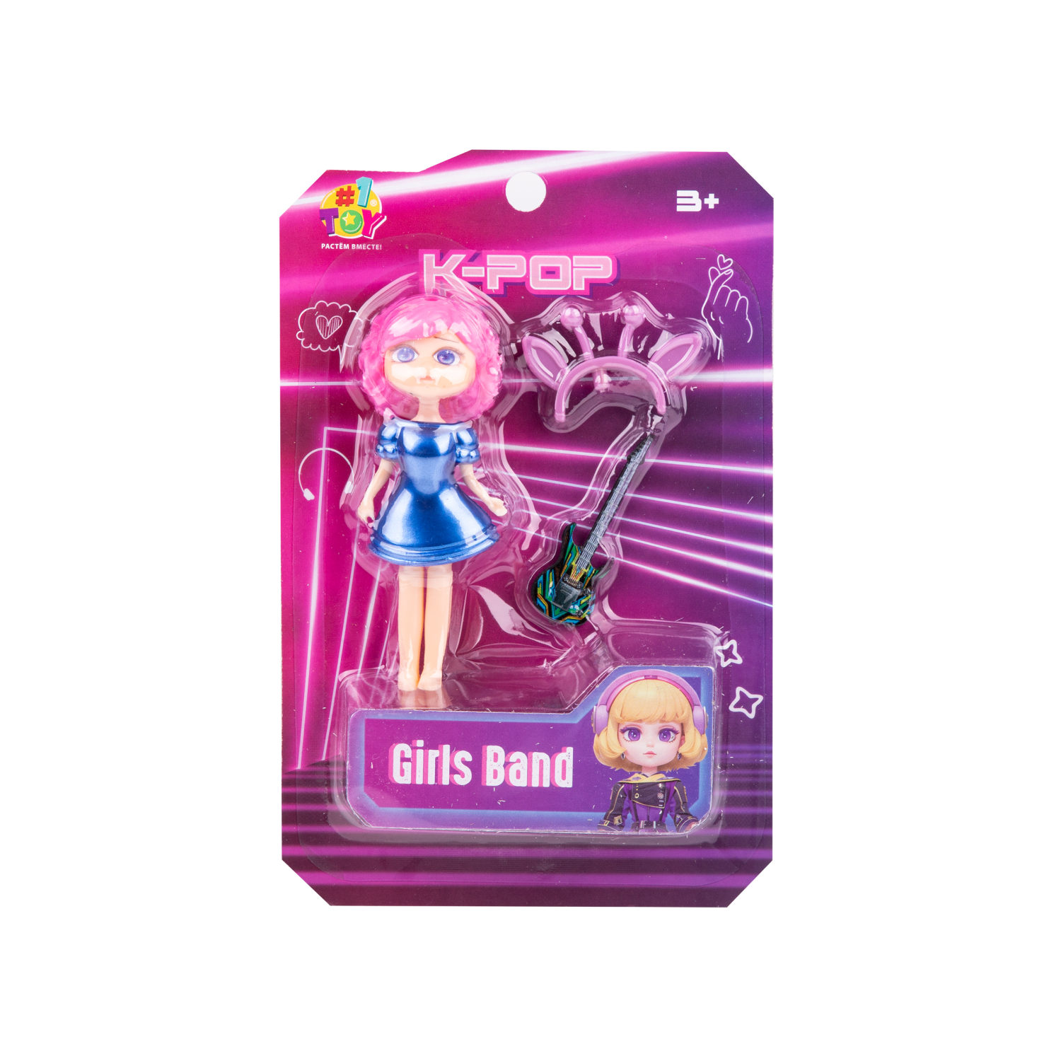 1TOY K-POP Girls band Кукла с муз.инструментом и аксессуарами, в асс.12 видов