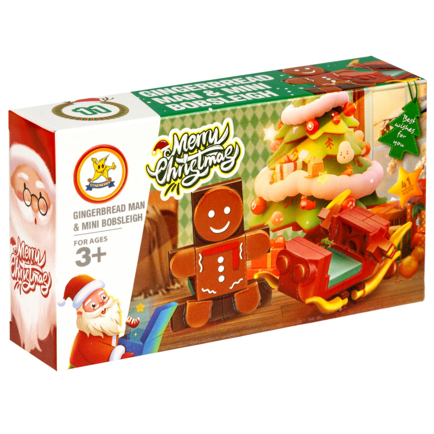 Конструктор 1TOY Blockformers "Рождество" 12 видов,  от 22 до 46 деталей