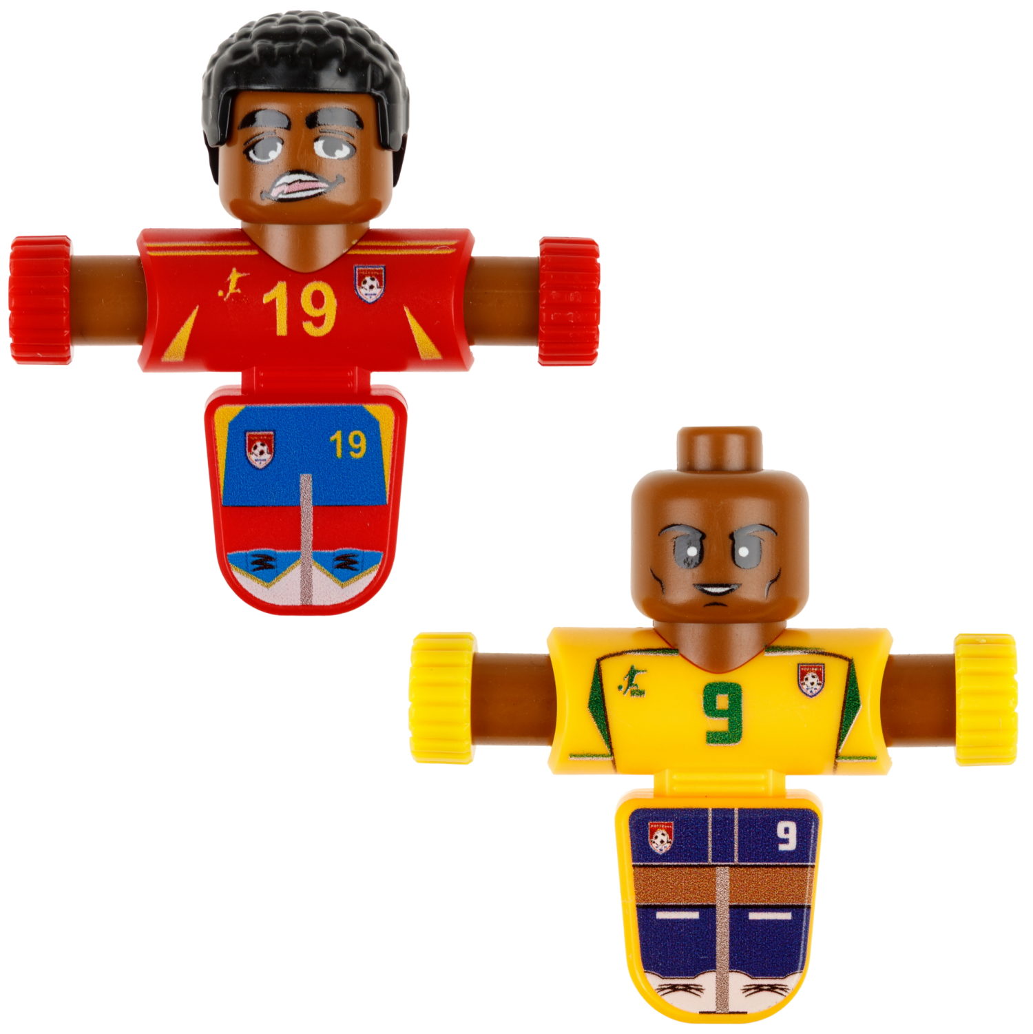 Фиджетбол 1TOY Легенды футбола Бразилия - Испания, 2 футболиста