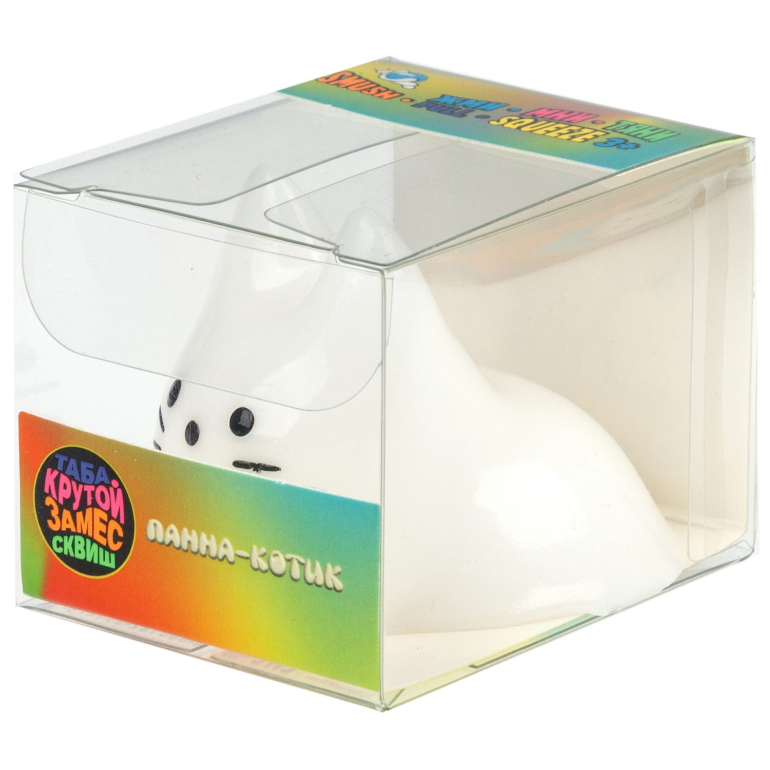 Таба сквиш 1TOY Крутой замес Муссик кот, 4,5х5,5 см