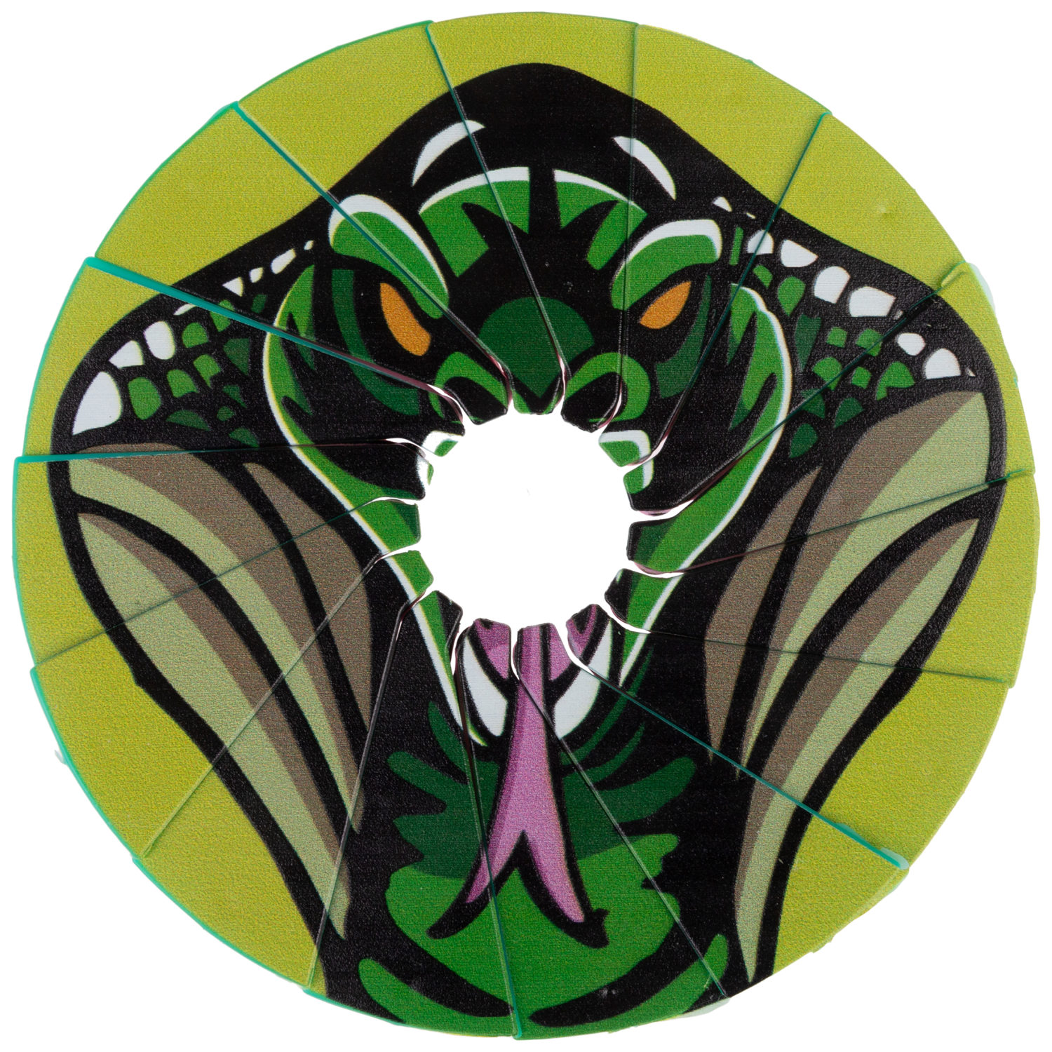 Фрисби складной 1TOY 12/25 см, с принтом, 9 видов в ассортименте