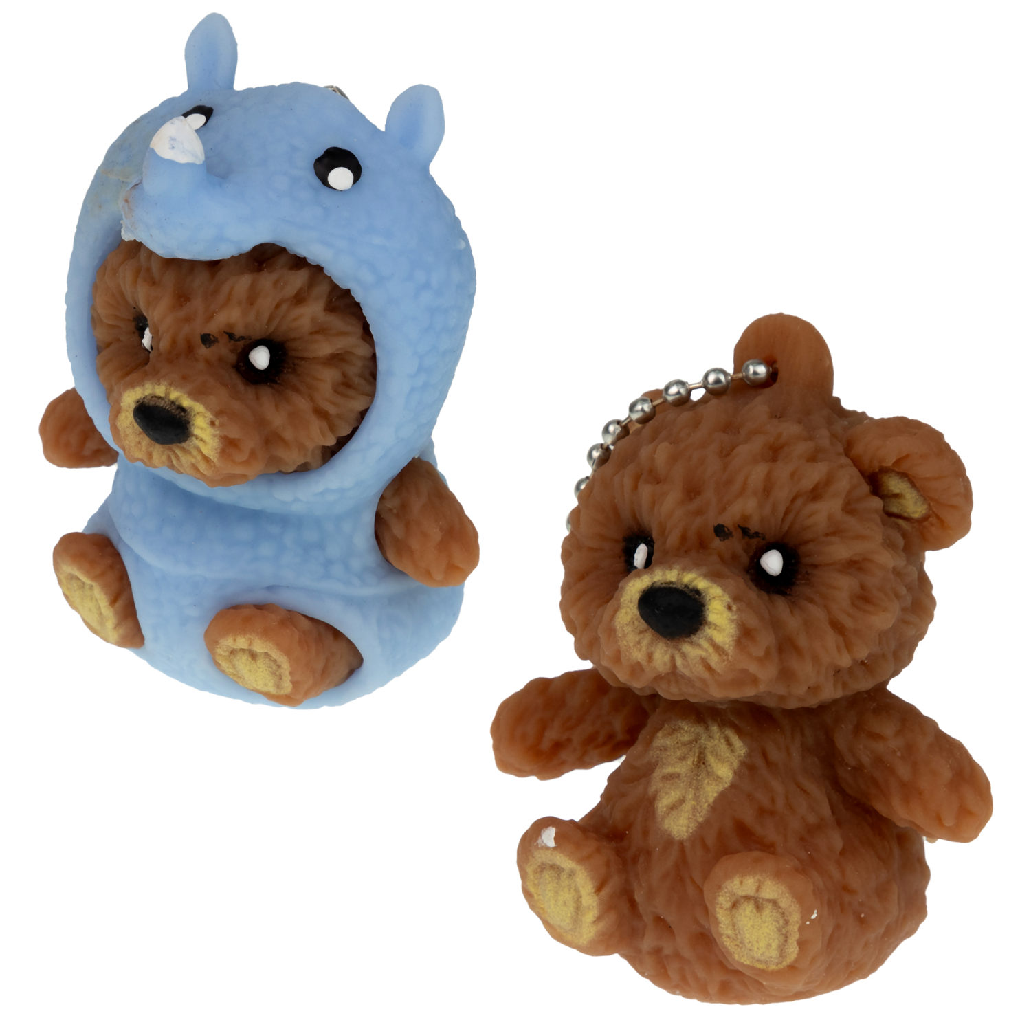 Игрушка антистресс для рук 1TOY Маскарад для зверят, мягкая, резиновая, сквиш, жмякалка, мялка, брелок детский, для взрослого, 12 видов в ассортименте