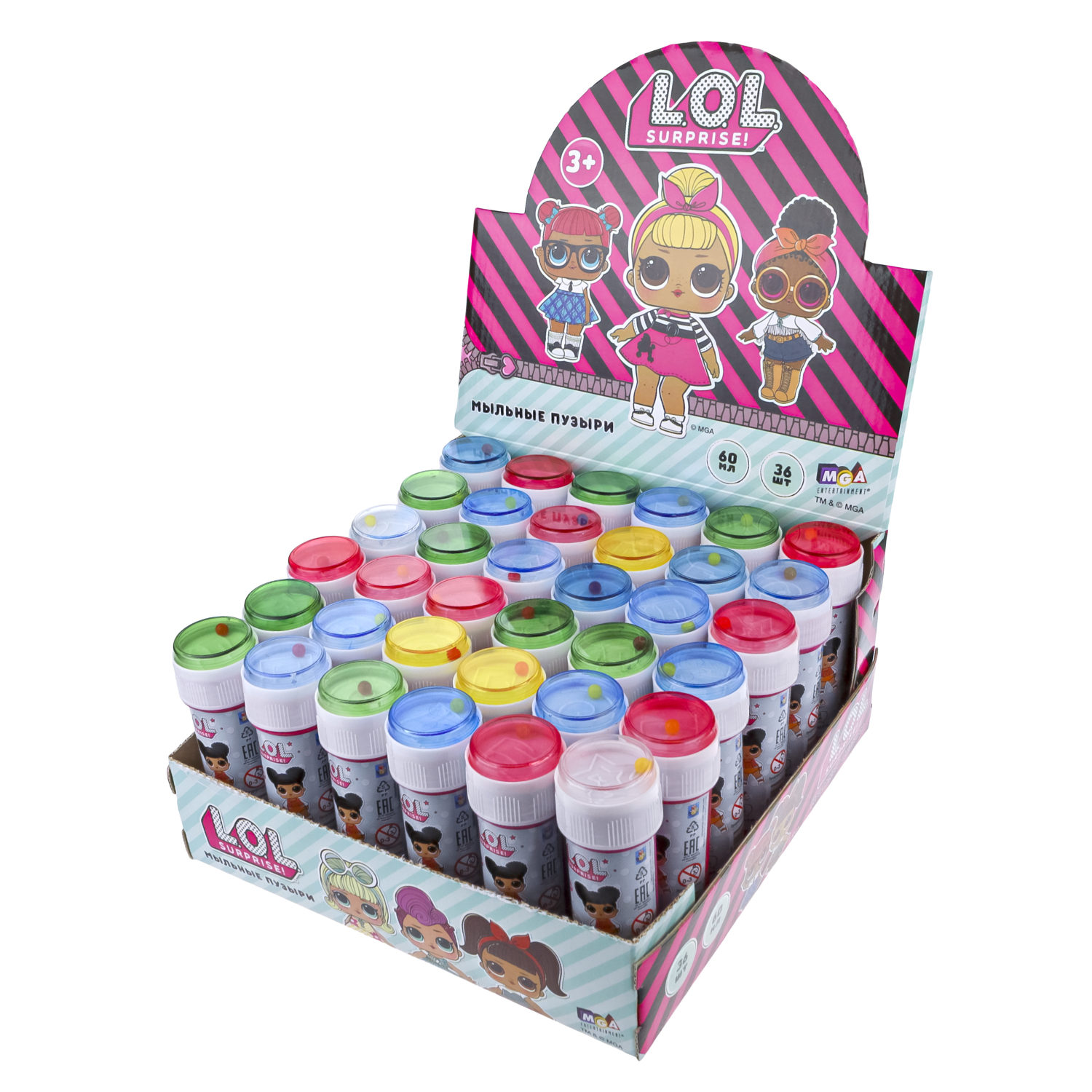 Мыльные пузыри 1TOY LOL 60 мл