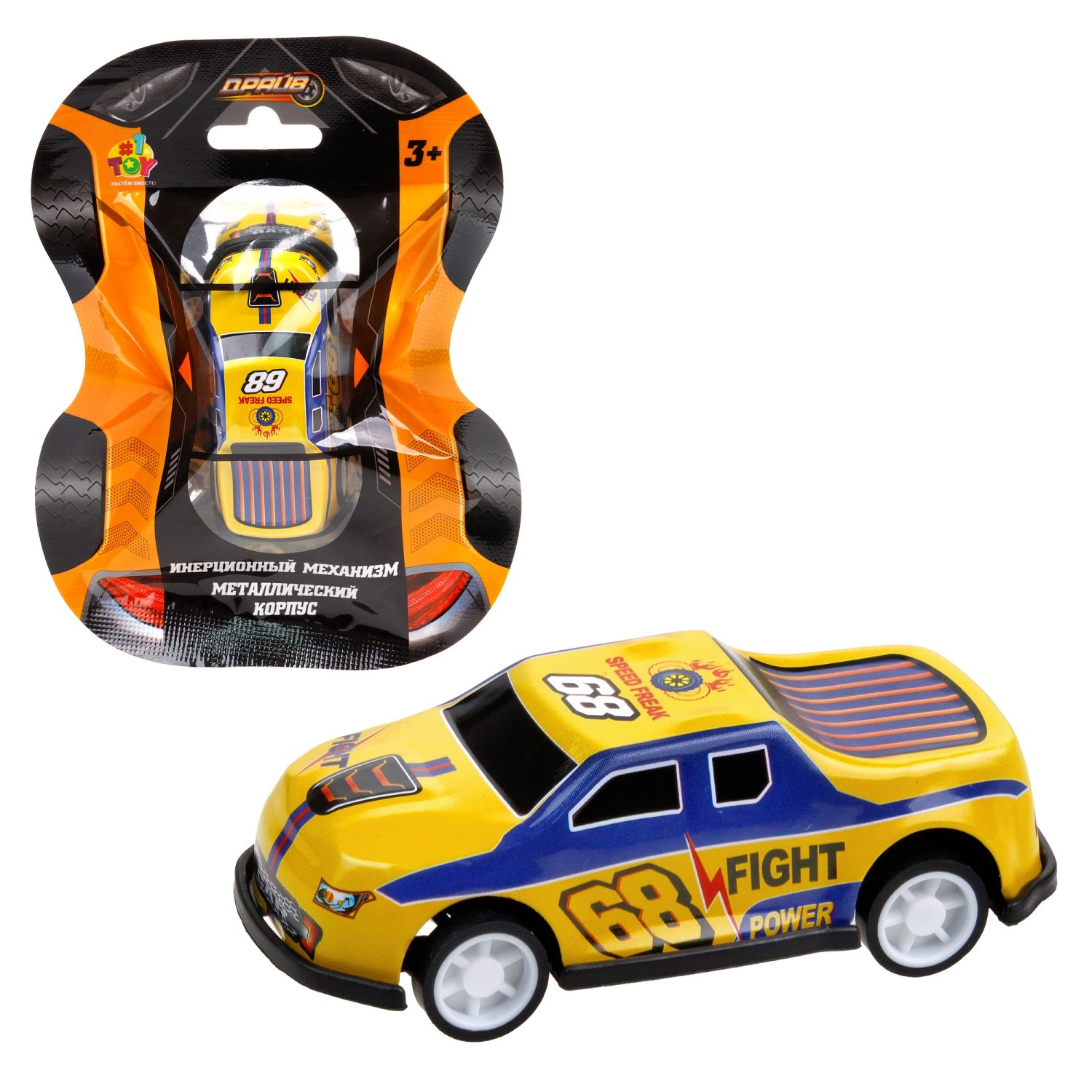 1toy Драйв Микромашинка, металлическая, инерционная, в ассортименте 92 вида