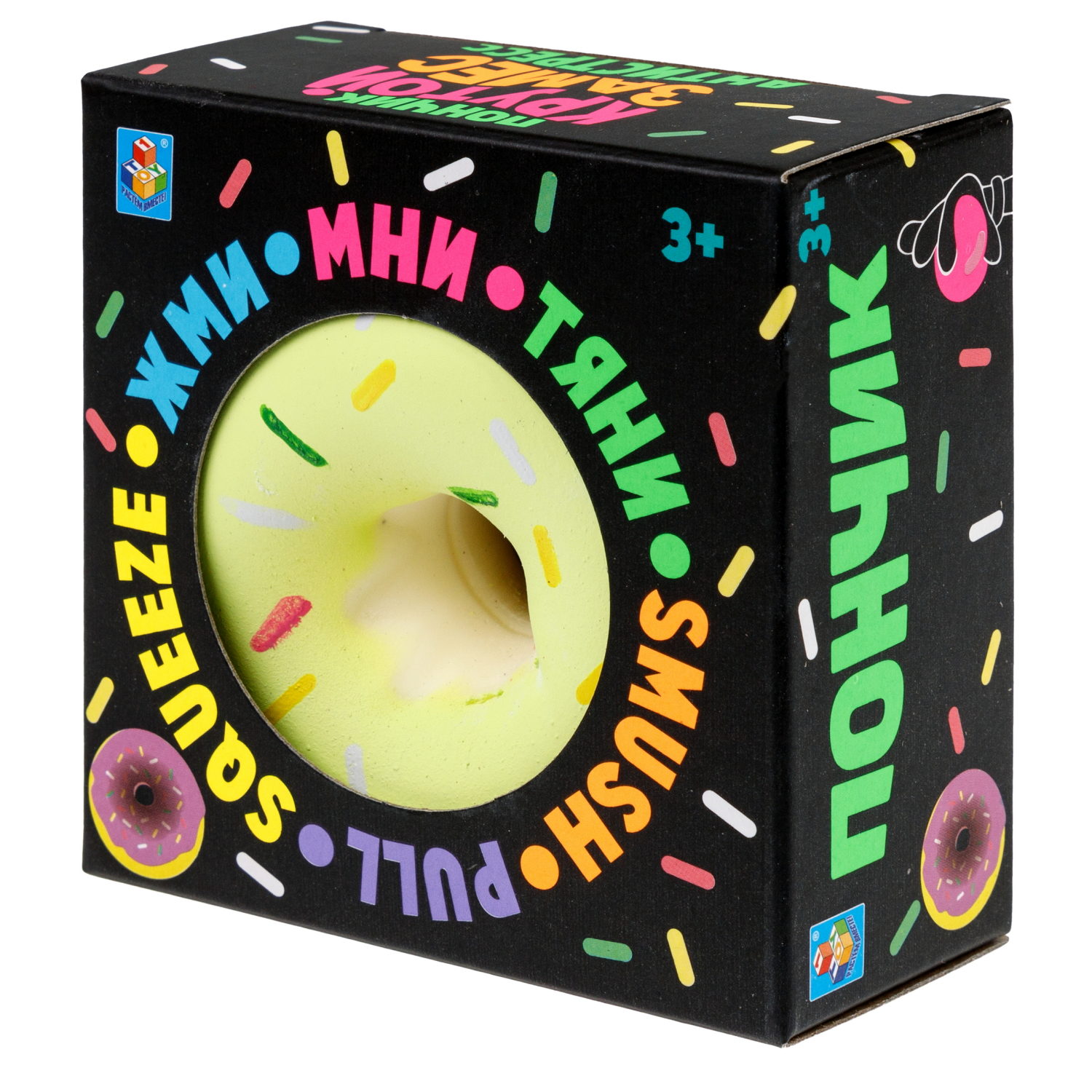 Игрушка-антистресс 1TOY Крутой замес «Пончик», в ассортименте