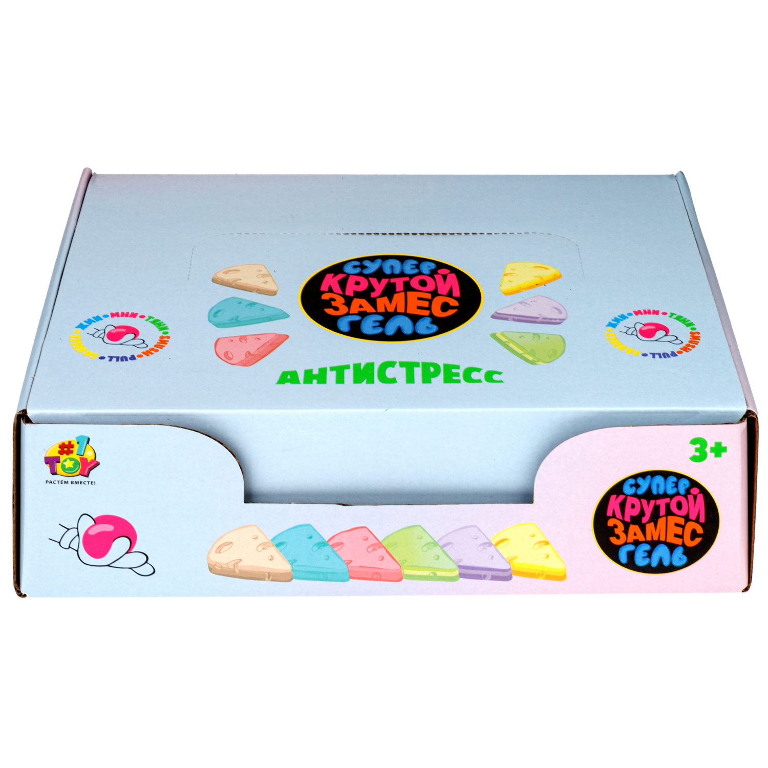Игрушка-антистресс 1TOY Крутой замес Супергель «Сыр»
