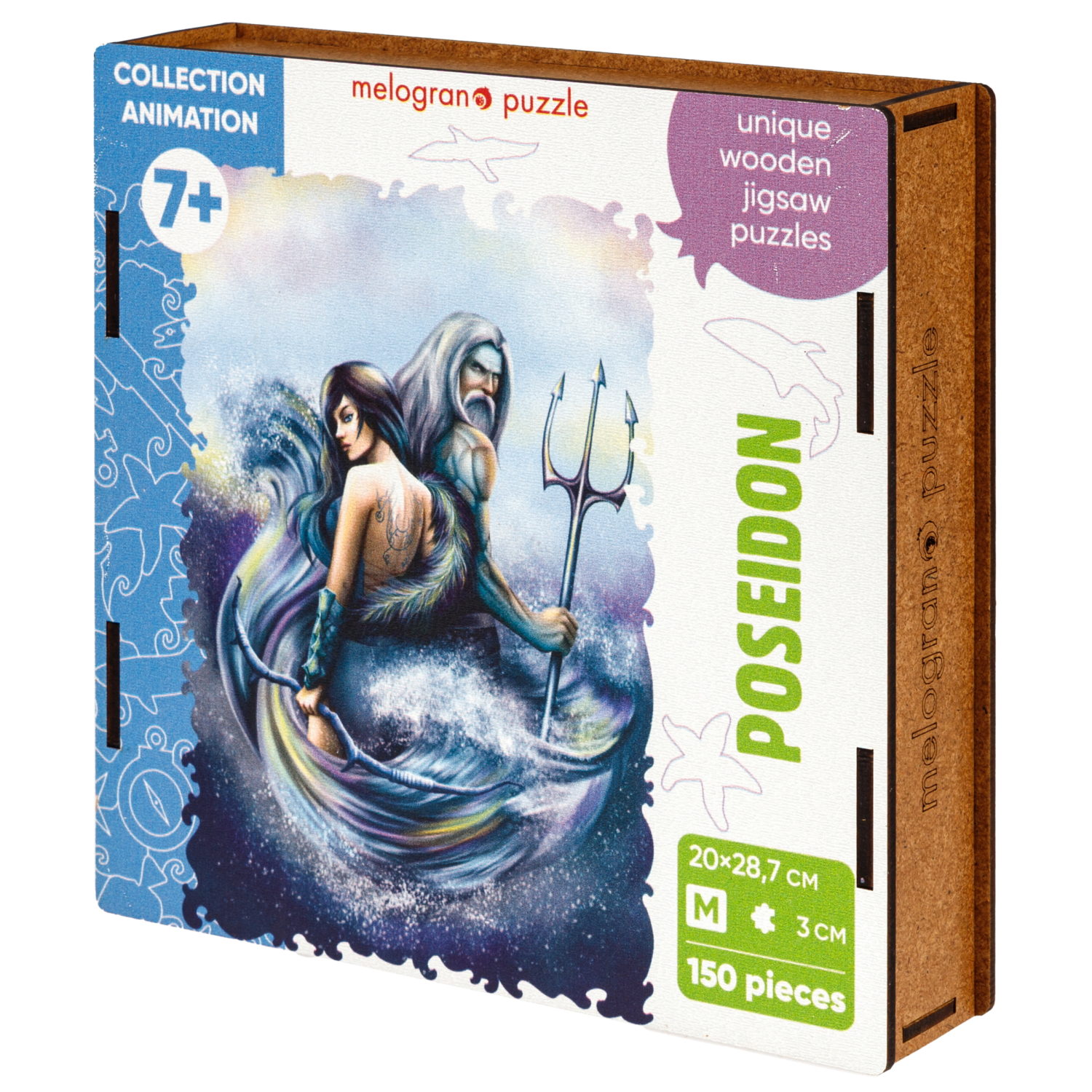 Деревянные пазлы Collection Animation Посейдон, 150 деталей