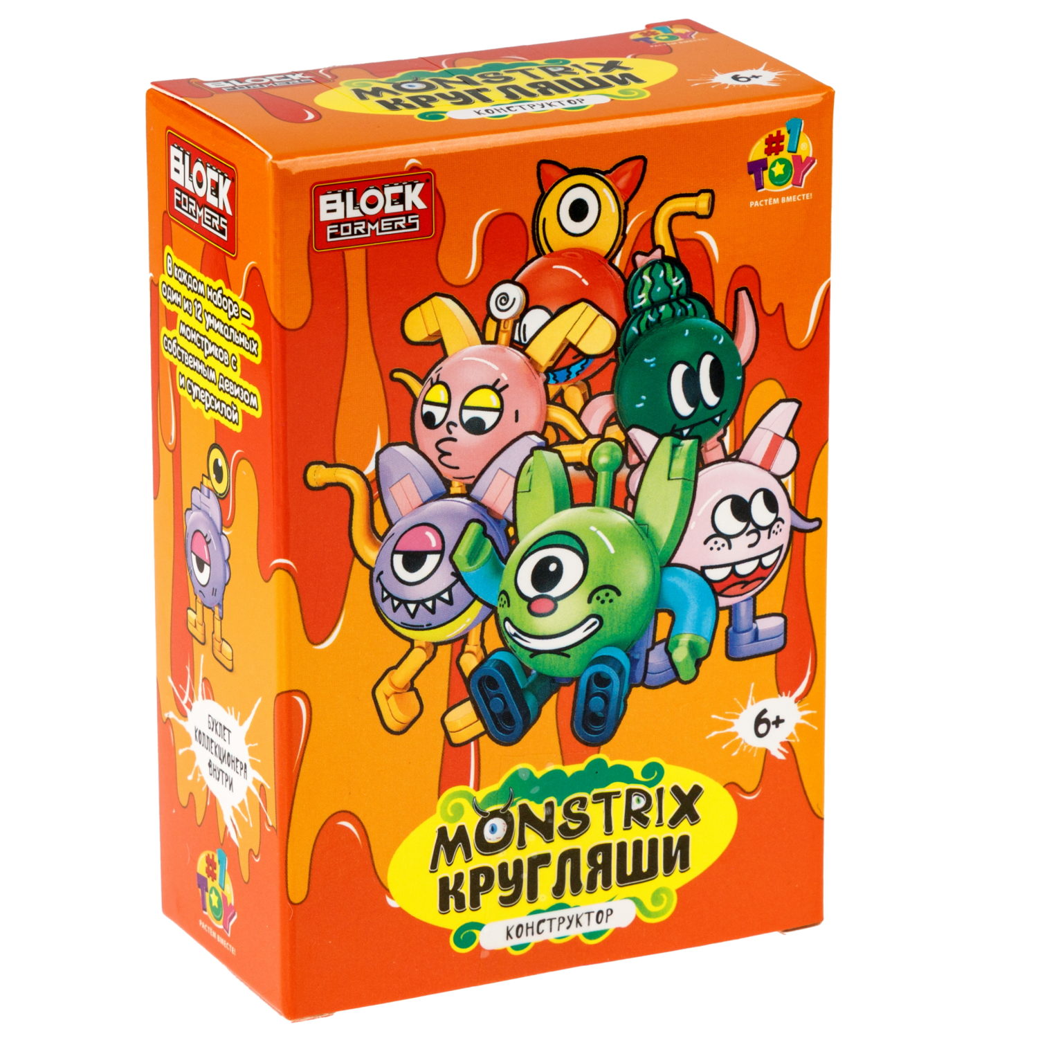 Конструктор 1TOY Blockformers Monstrix: Кругляши, 12 видов