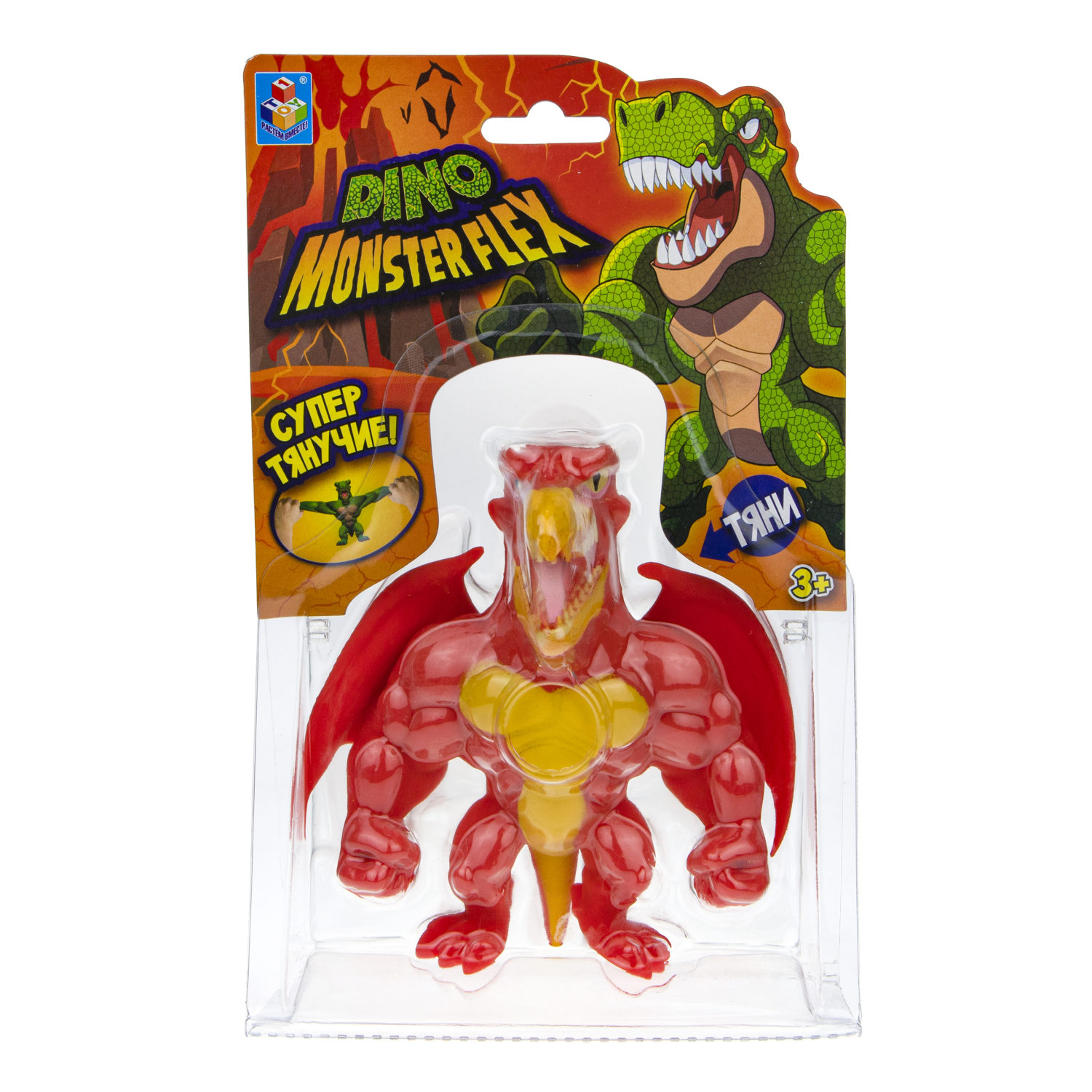 Тянущиеся фигурки 1TOY Monster Flex Dino, Птерагонп, монстр тянучка, 14 см