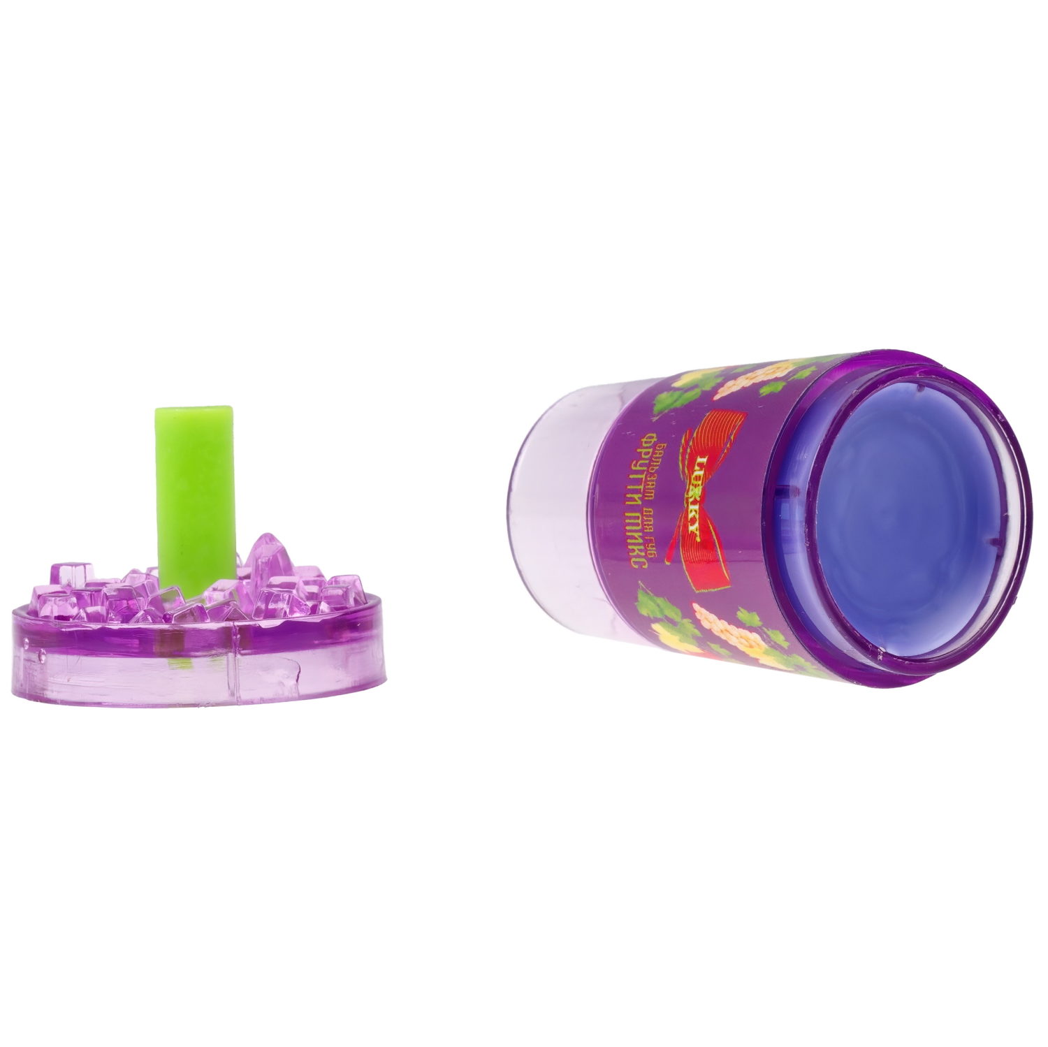 Lukky Фрутти Микс,бальзам д.губ увлажняющий,3,8г,12 шт дисплей бокс, 3 цвета в ассортименте