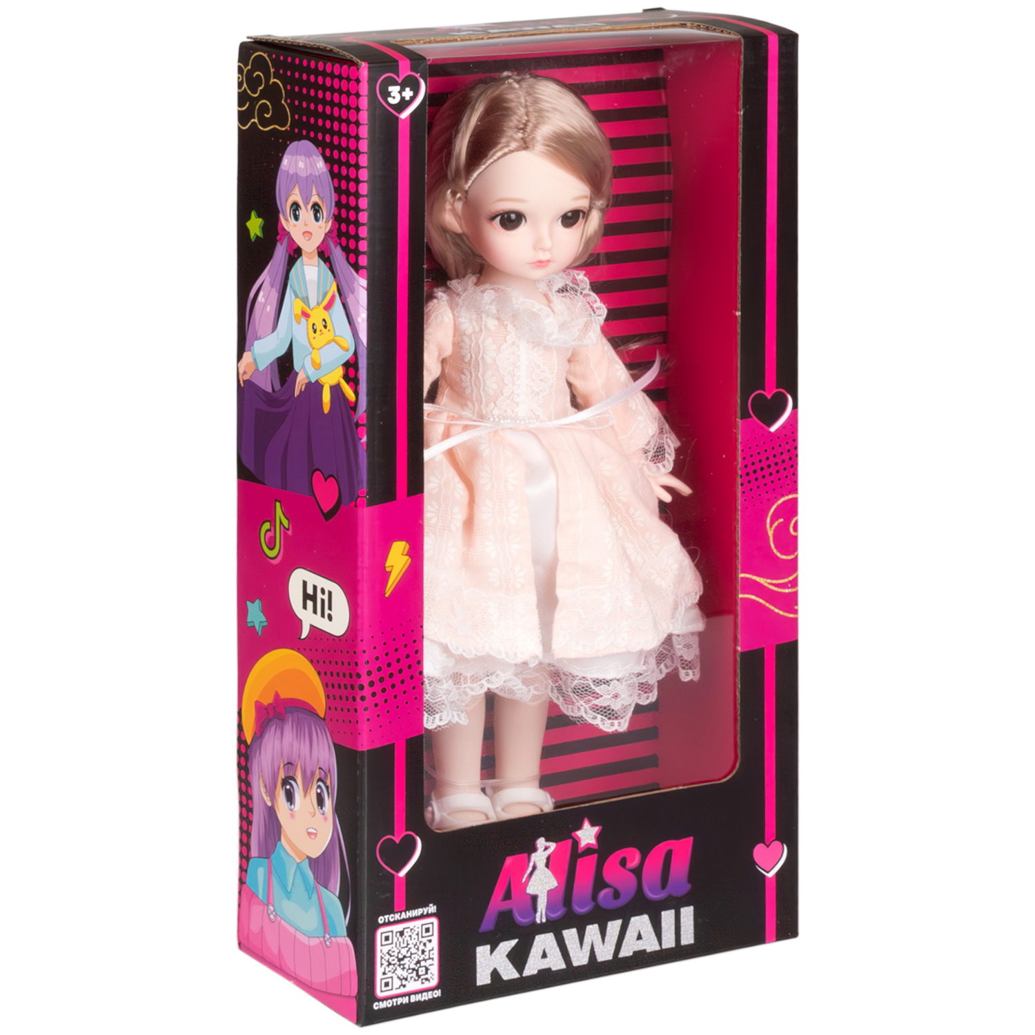 Alisa Kawaii кукла 30,5 см, с длинными светлыми волосами