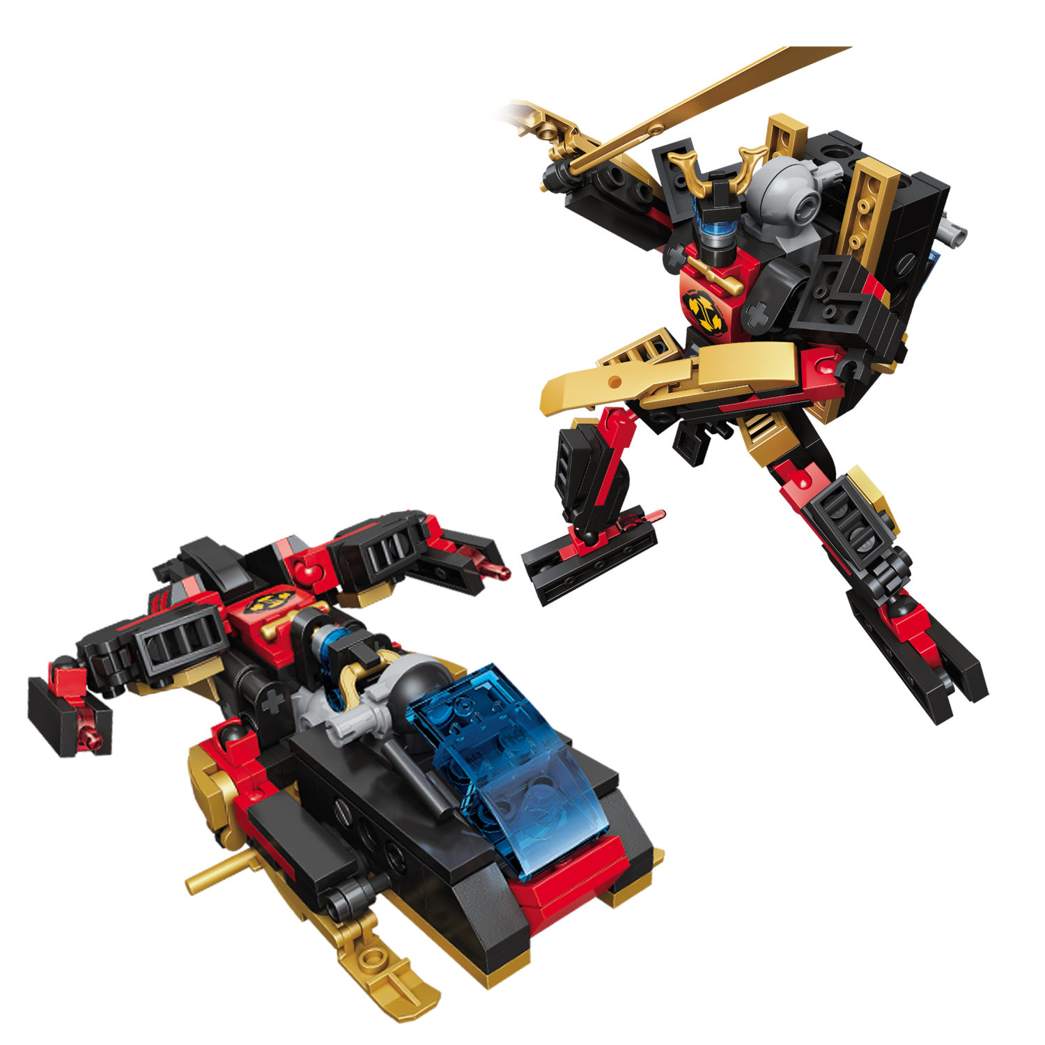 Конструктор  Трансформер BLOCKFORMERS  "Мегасамурай" Cерия TRANS CONNECTOR, 6 видов на выбор