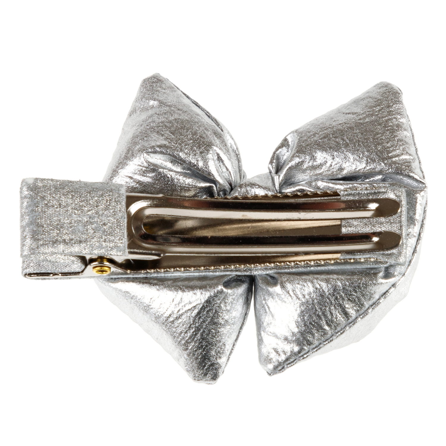 Lukky Fashion набор из 3 аксес.д.волос Бантики "Металлизированная кожа":2 резинки,1 заколка-зажим,5 цв.микс