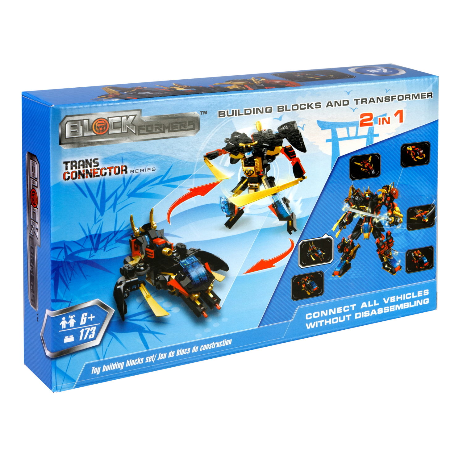 Конструктор  Трансформер BLOCKFORMERS  "Мегасамурай" Cерия TRANS CONNECTOR, 6 видов на выбор