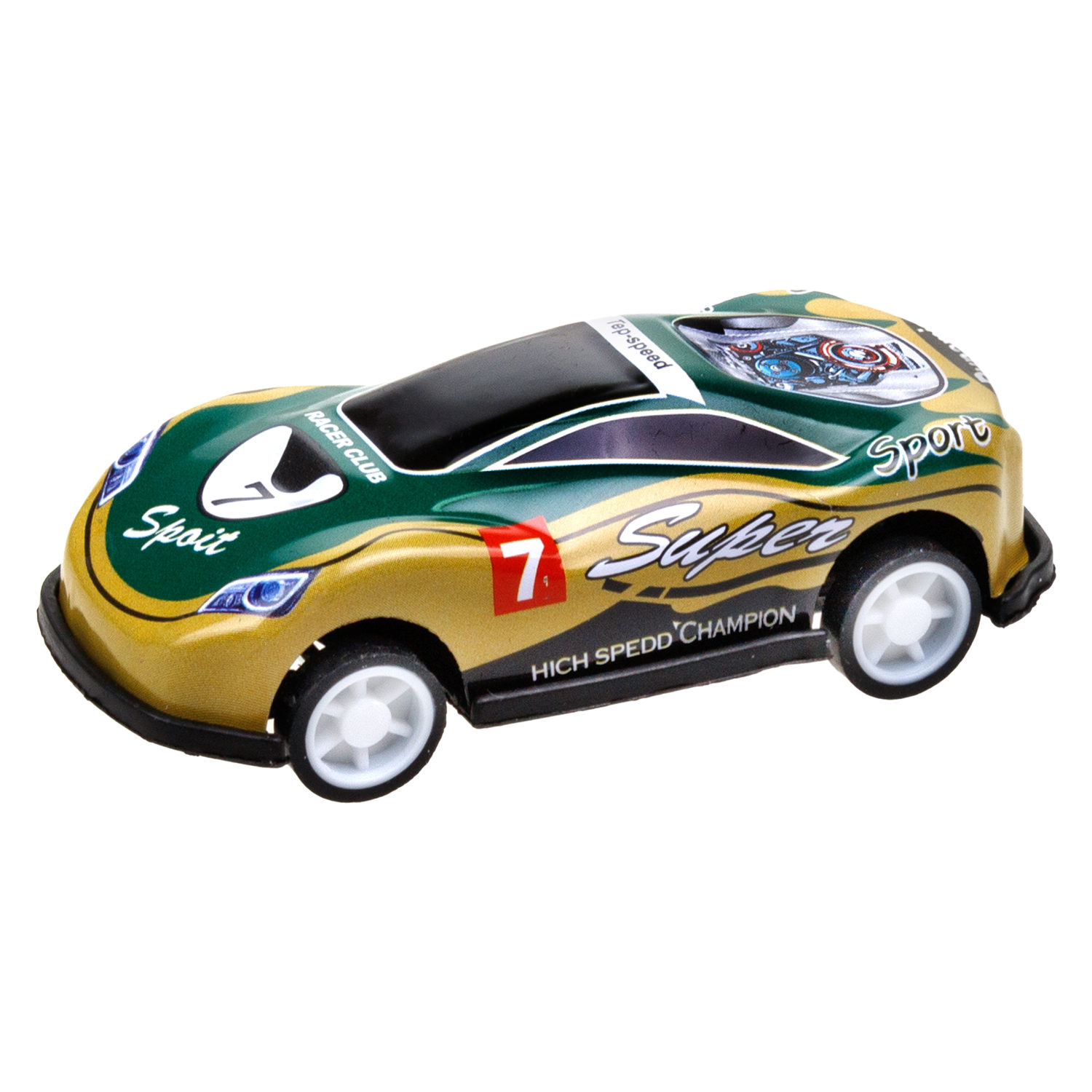 Набор металлических машинок с картой 1TOY Драйв, инерционные, гоночные, маленькие, 6,8 см, 60 шт.