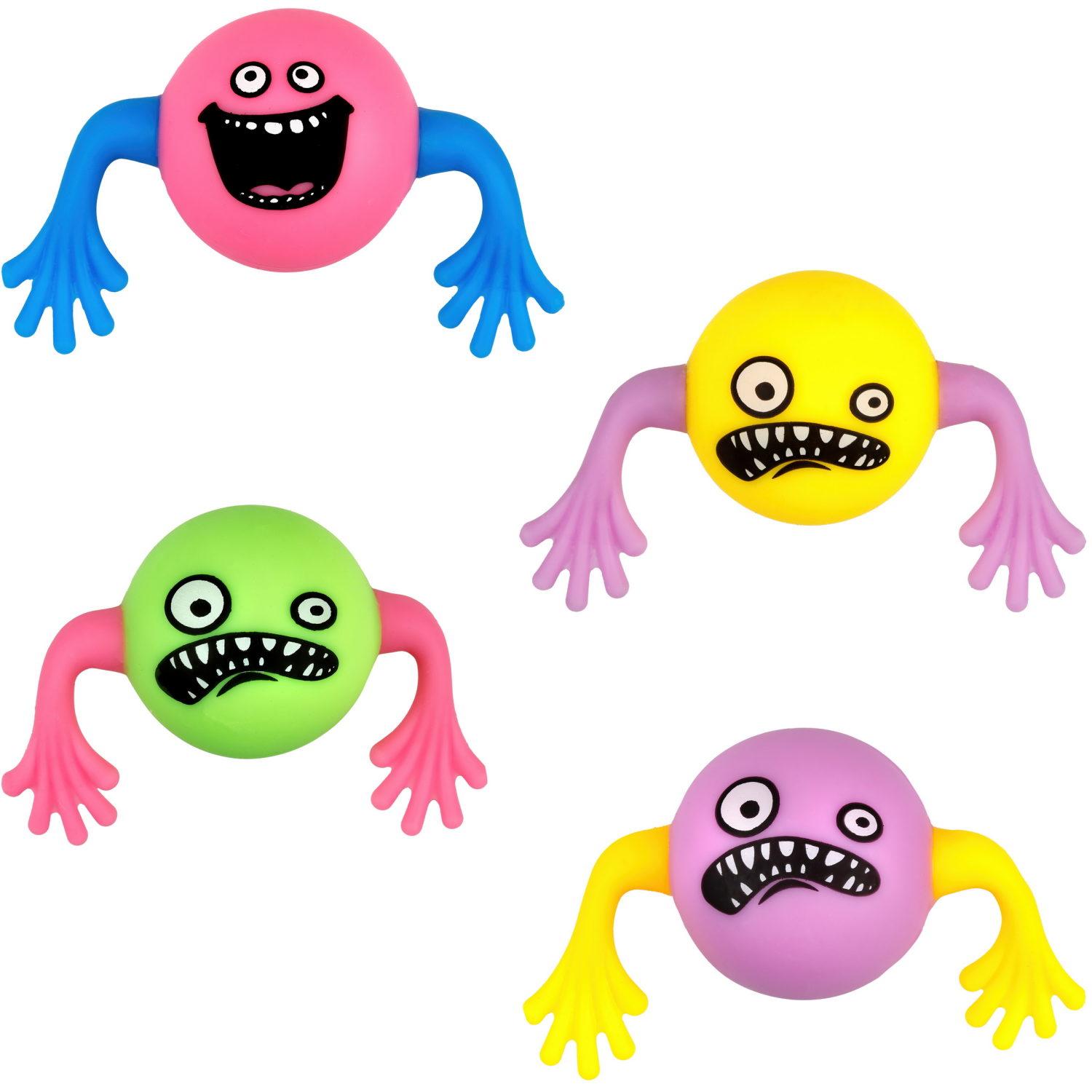 Шар-монстрик с руками 1TOY Крутой замес в ассортименте, 6 см