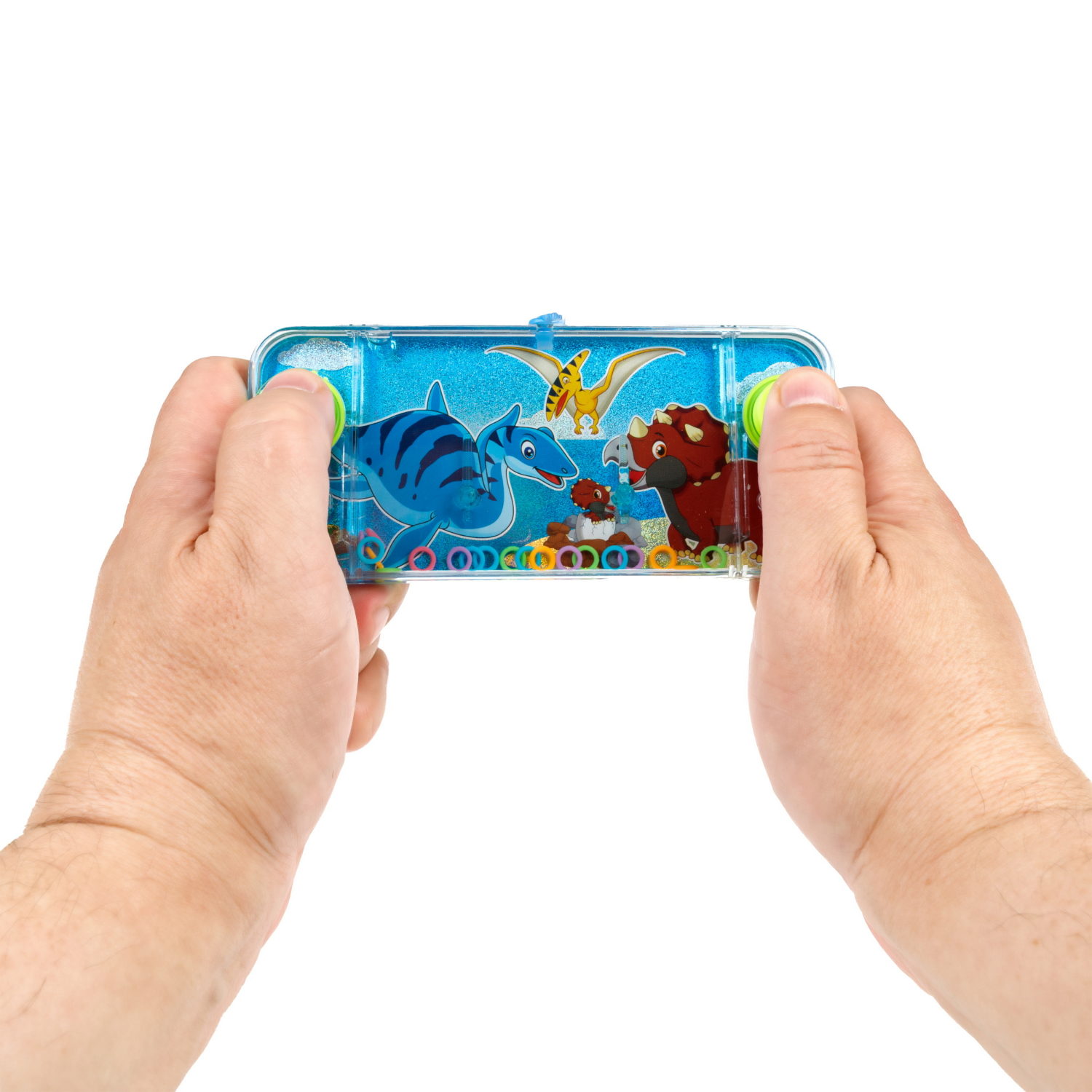 Водный тетрис 1TOY Игра с водой Насади колечки Динозавры, 15,5х7х2 см, 3 вида