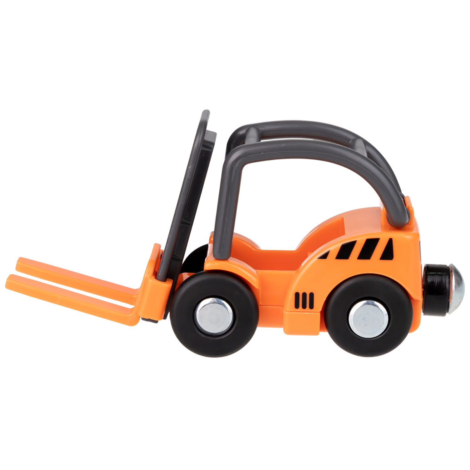 Деревянная железная дорога 1TOY GOODOK в коробке-трансформере, 56 элементов