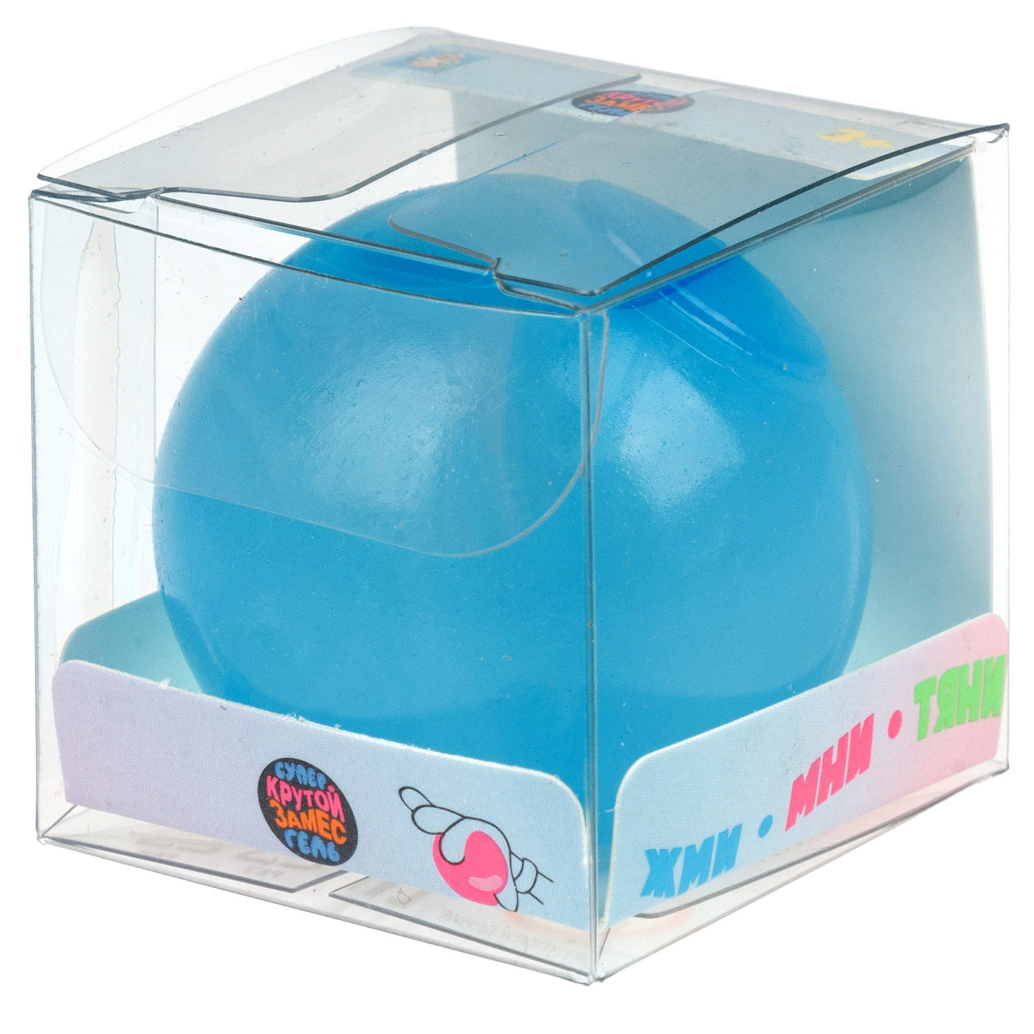 1toy Крутой замес Супергель шар матовый, 6 цветов в ассортименте, 4 см