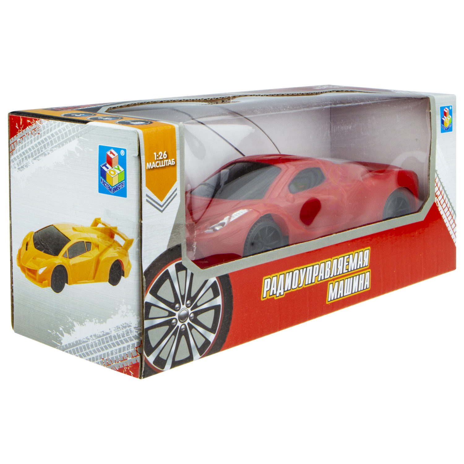 Машинка 1TOY "Спортавто" машина на р/у, красная