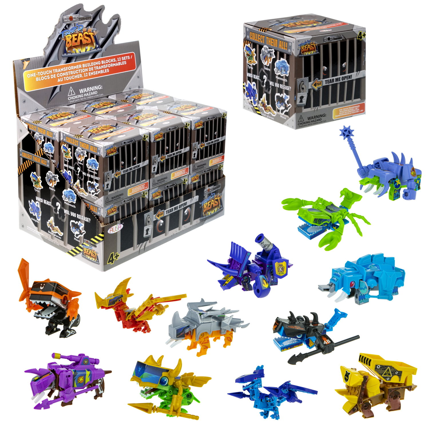 Конструктор 1TOY "Монстр в кубе", 12 видов, 1 шт.