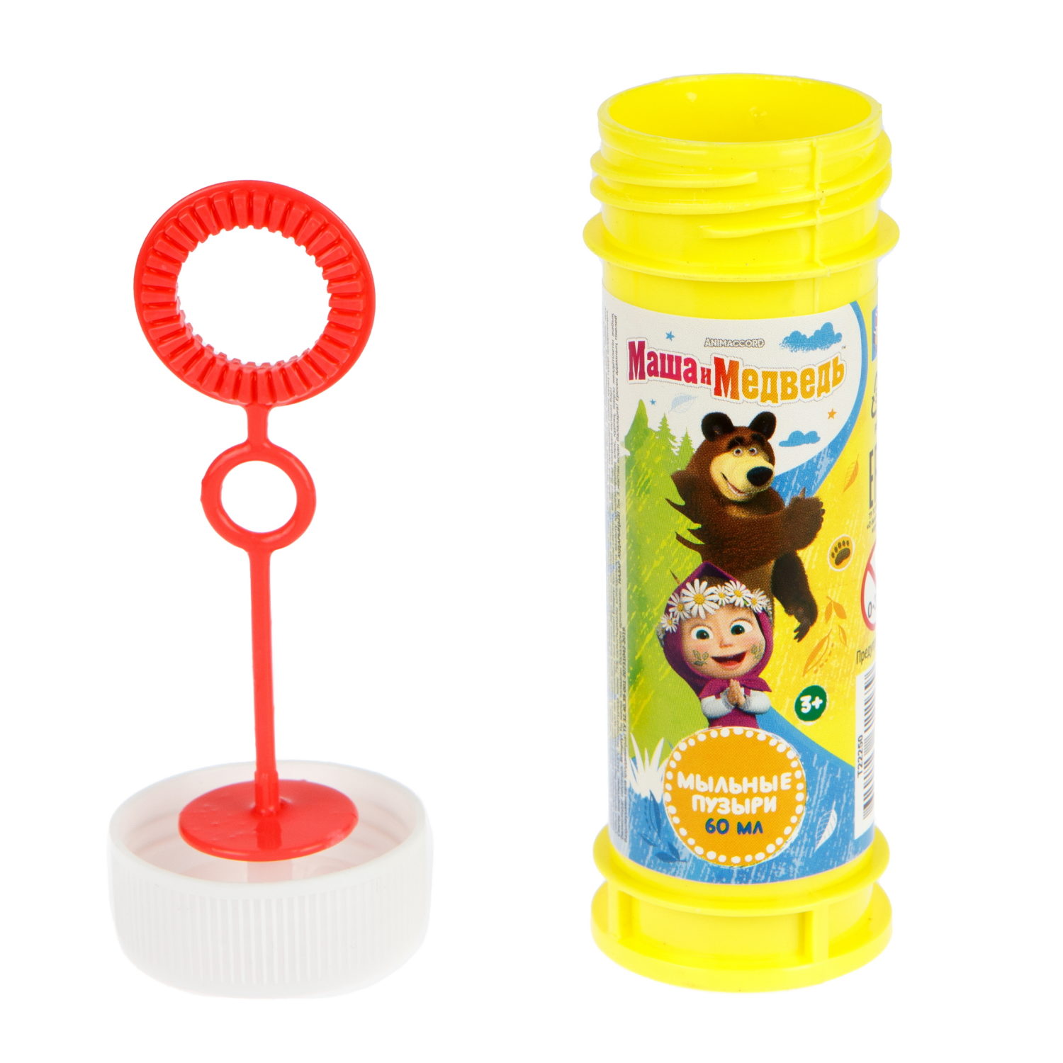 Мыльные пузыри 1TOY Маша и Медведь, 60 мл
