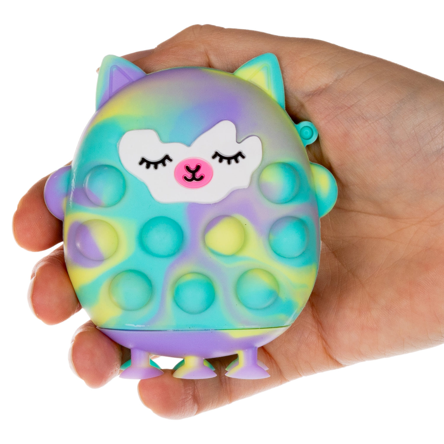 1toy Жмяка Hit Pop It "Лама" 8х7х2 см на присосках, 4 вида в ассортименте