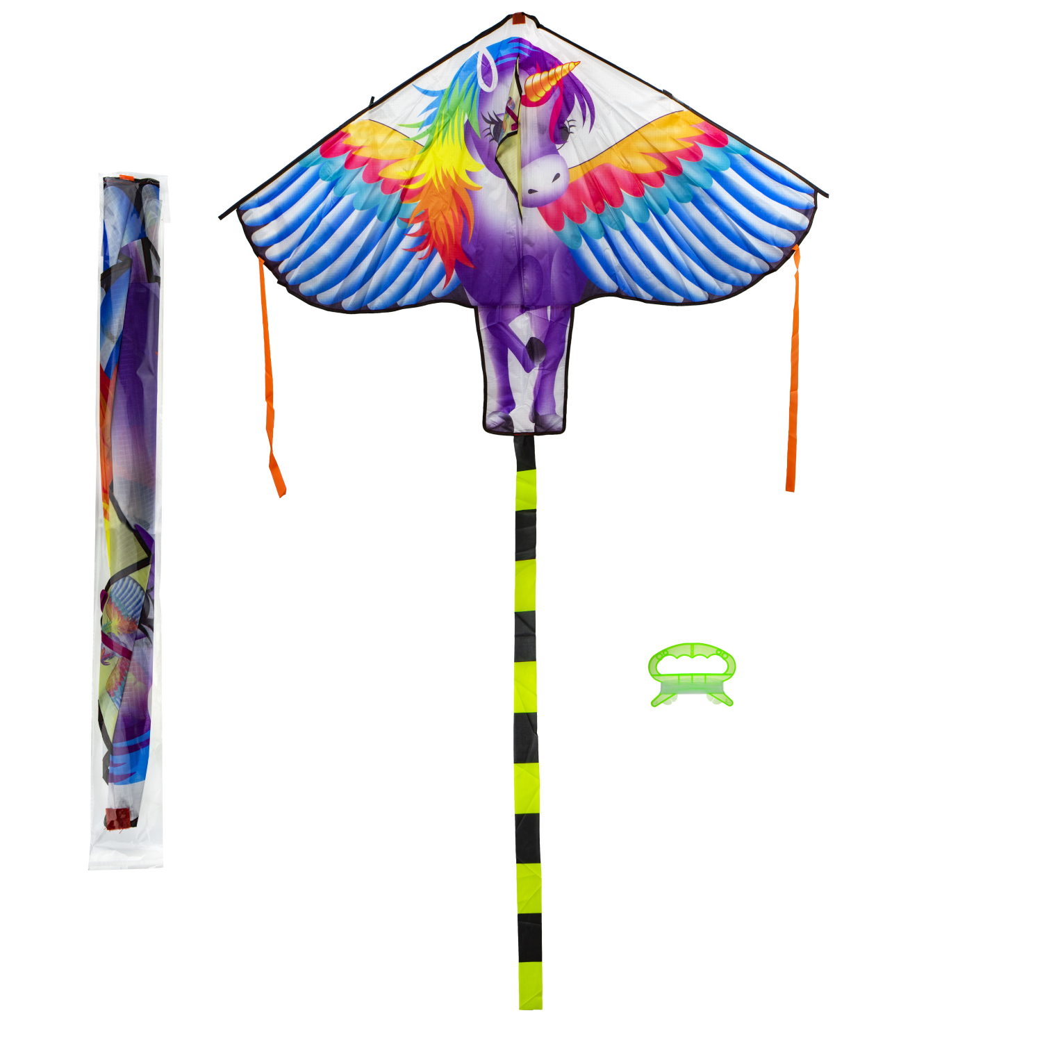 Воздушный змей 1TOY Единорог 140x180 см, леер 50 м