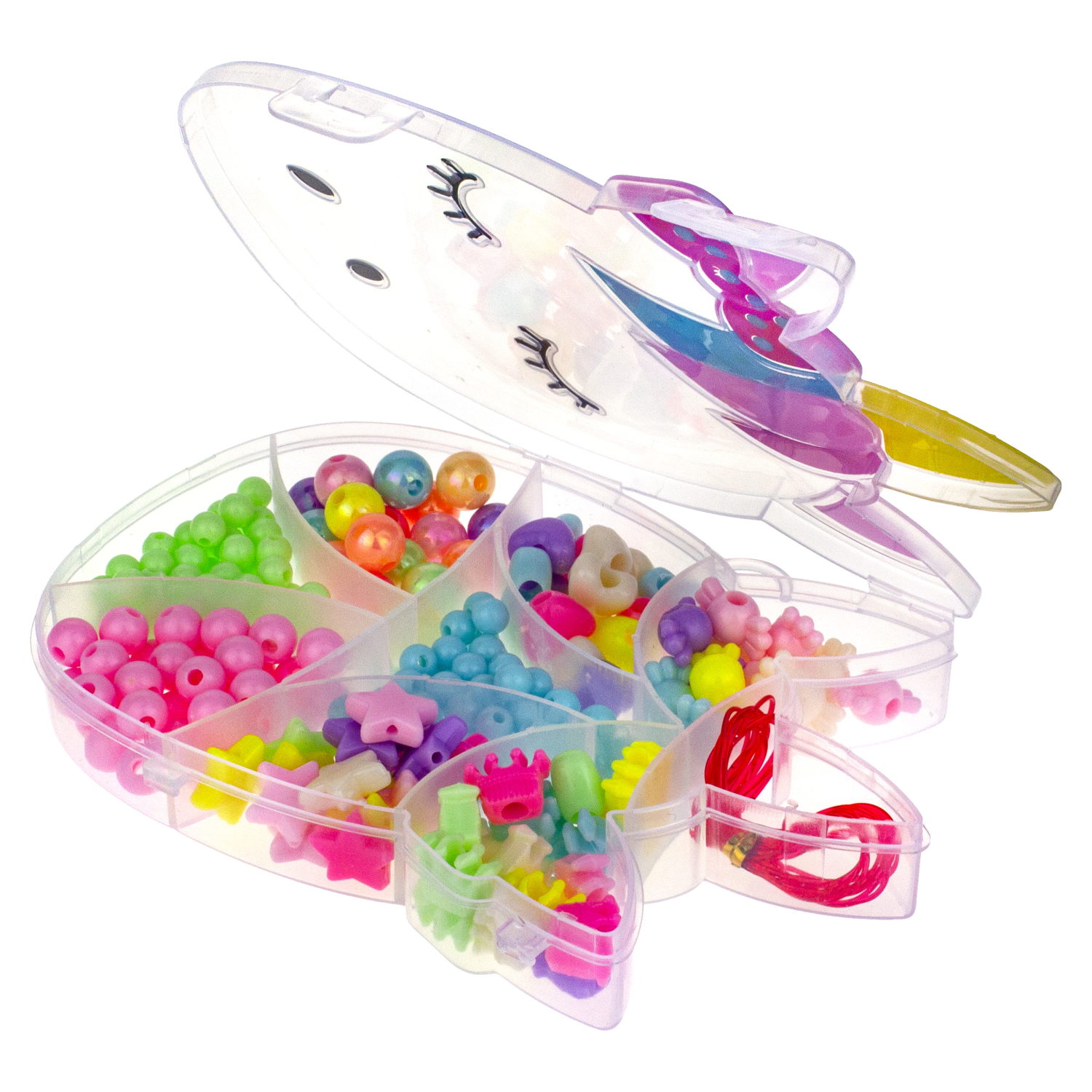 1TOY набор бусин "Bijou DIY" Единорог, 230 бусин