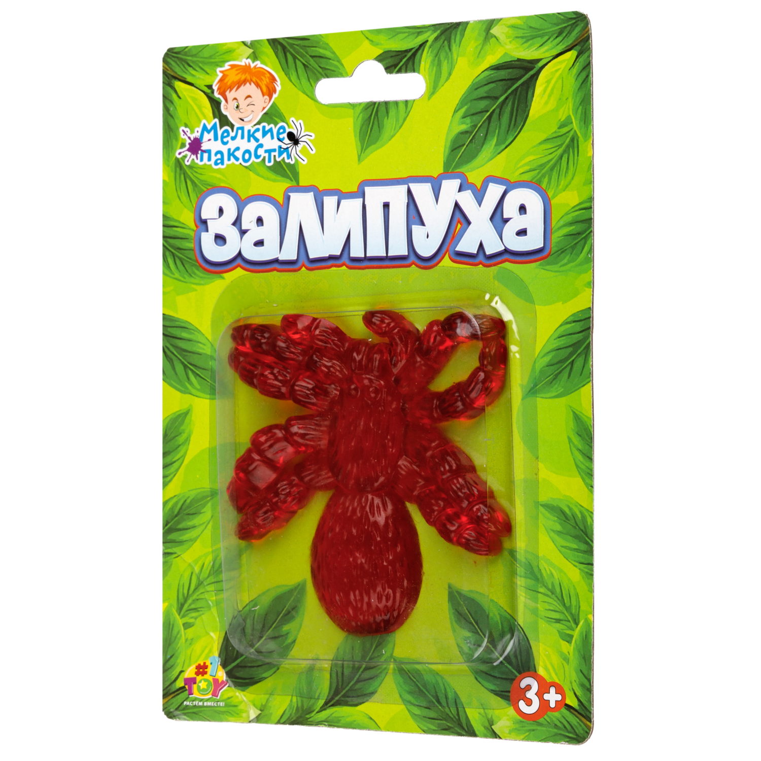 Жмяка липучая 1TOY Залипуха Паук, лизун 