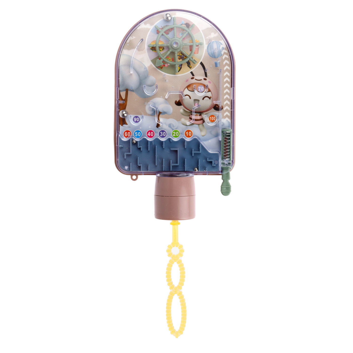 Мыльные пузыри 1TOY Мы-шарики! колба с игрушкой пинбол 40 мл