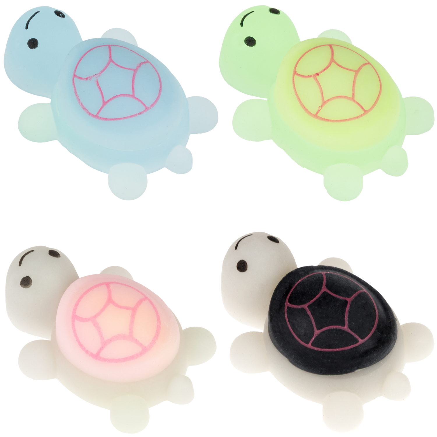 Таба сквиши 1TOY Крутой замес Черепаха, набор 2 шт., 6х4,5х2,5 см