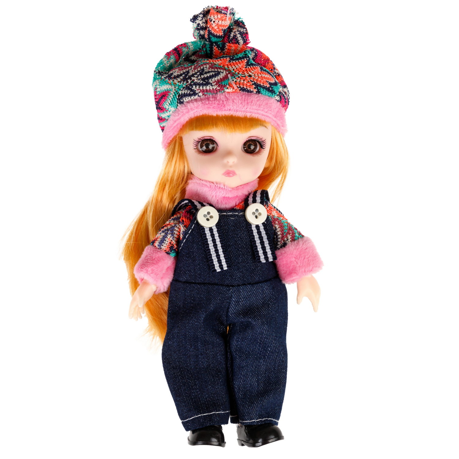 Кукла шарнирная Alisa Kawaii mini 15,2 см, с расчёской, с длинными светлыми волосами 