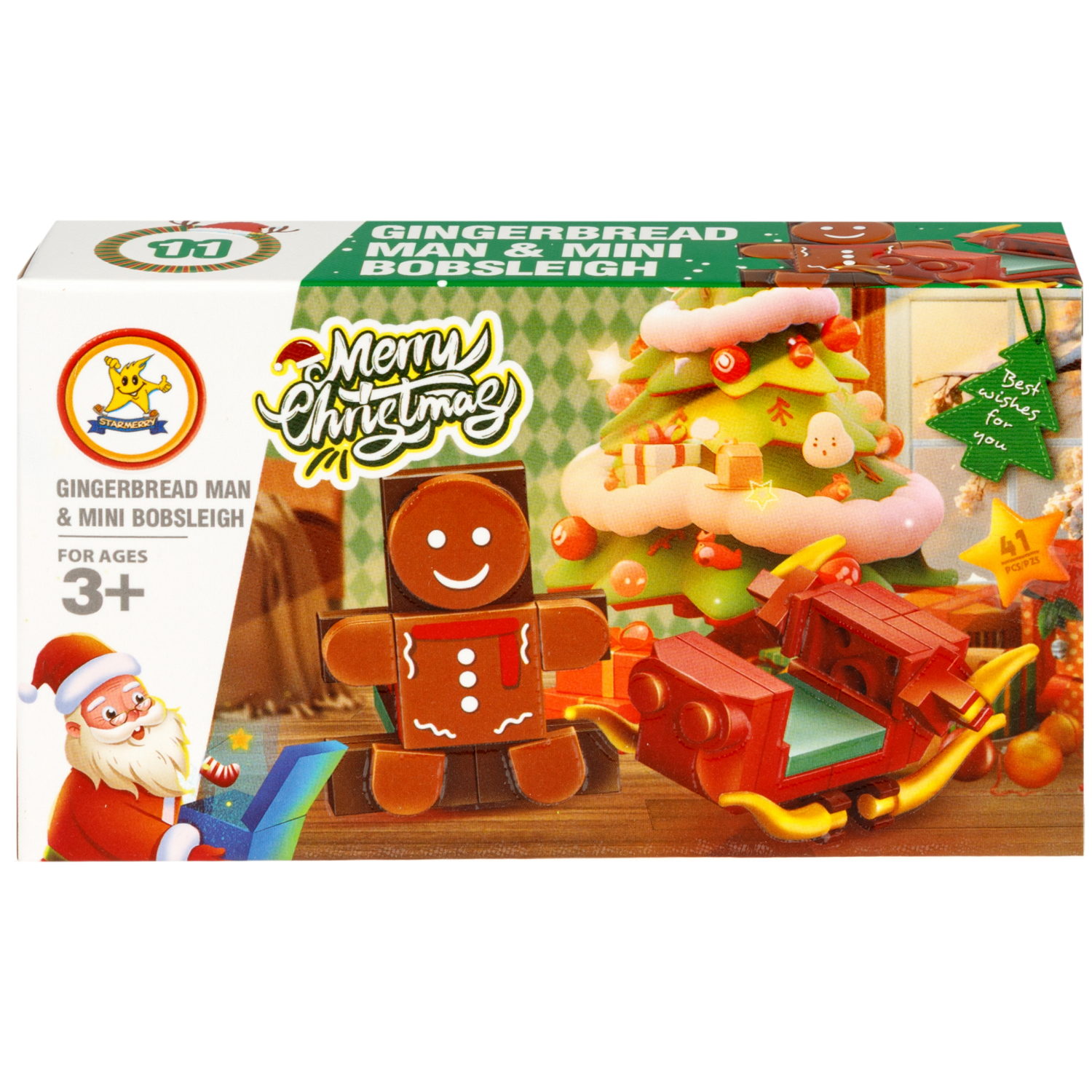 Конструктор 1TOY Blockformers "Рождество" 12 видов,  от 22 до 46 деталей