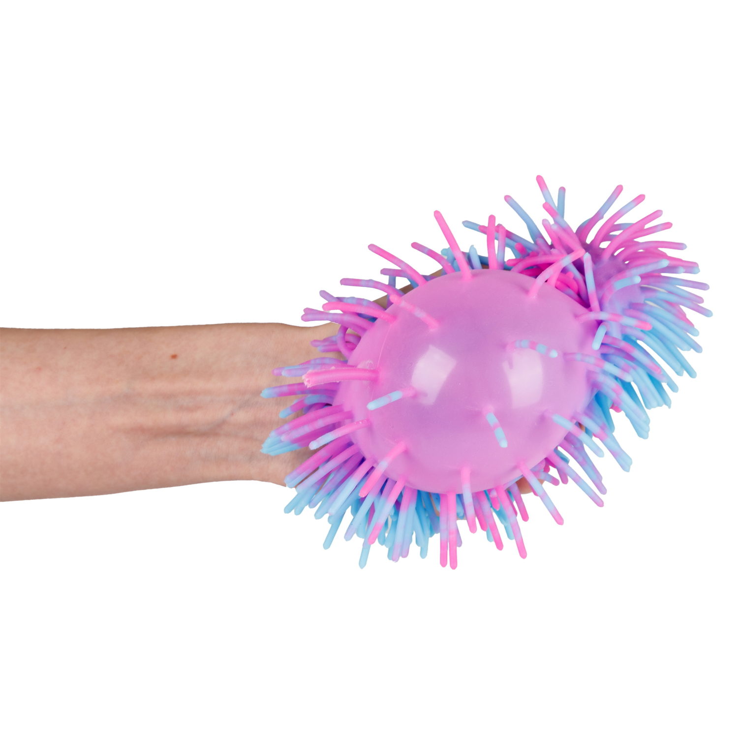 Игрушка-антистресс для рук 1toy Йо-Ёжики, шар 15 см, со светом, 4 цвета в ассортименте