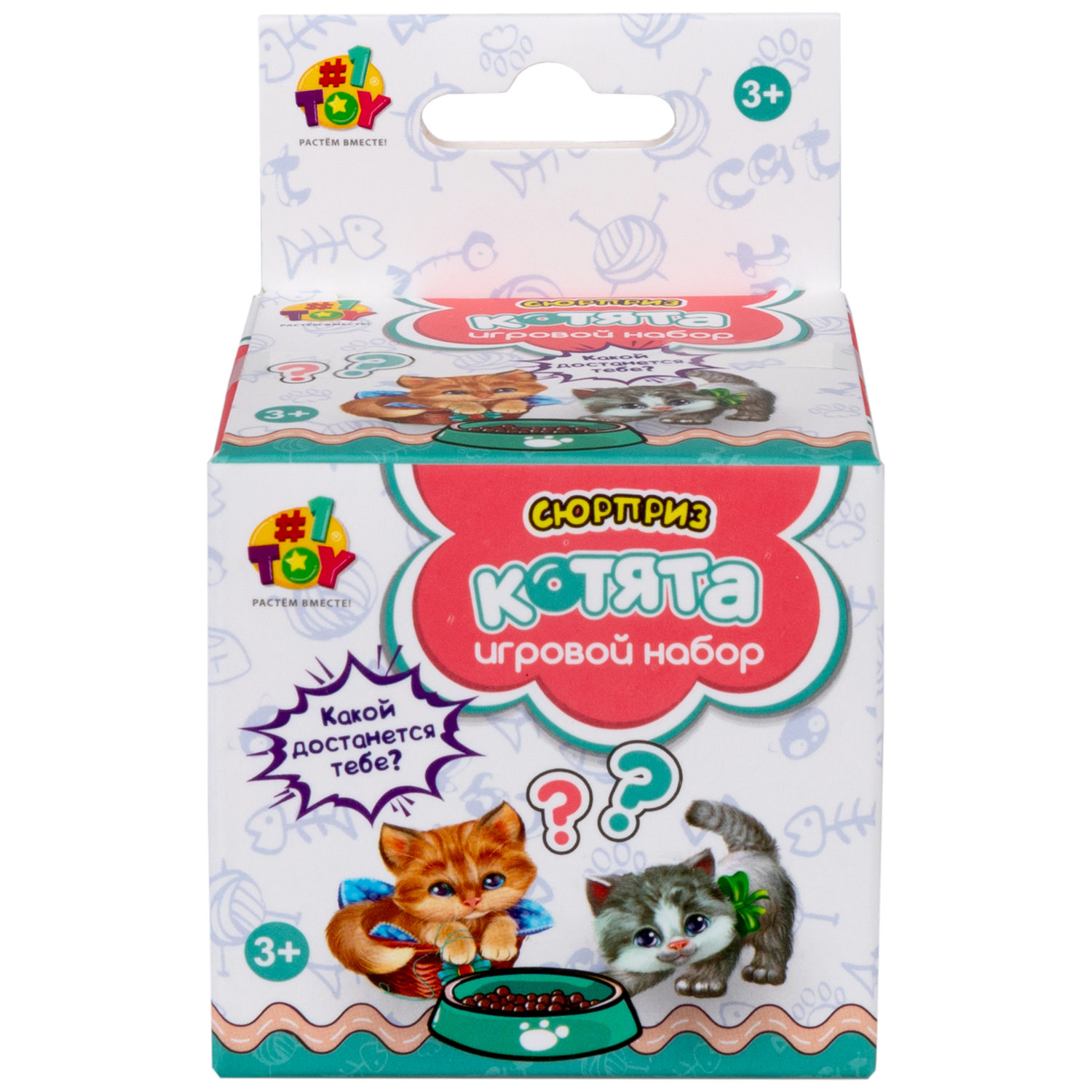 1TOY игровой набор Кошечка с аксессуарами, в коробке, 6 видов в ассортименте
