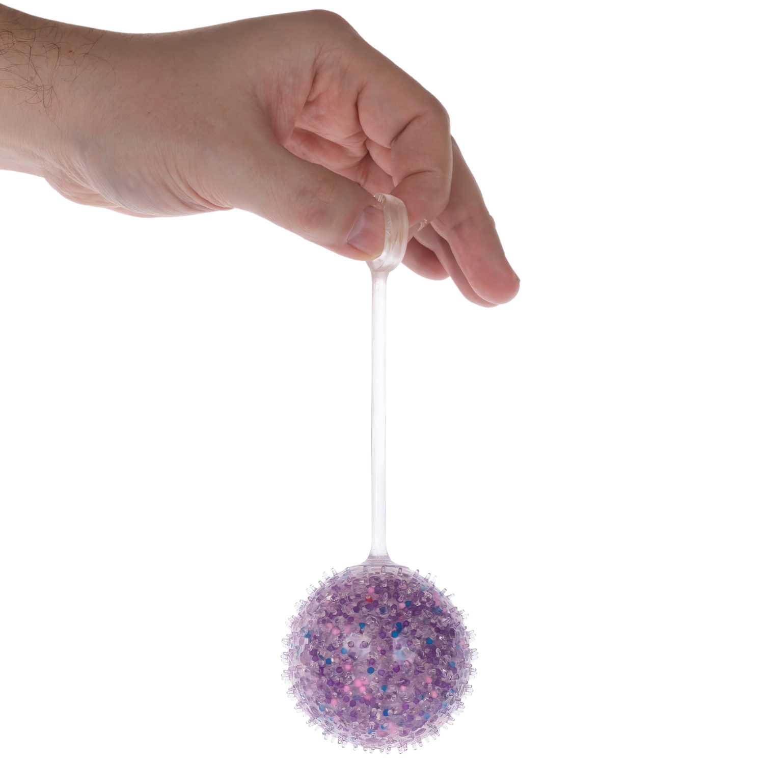 1toy Жмяка-антистресс "Шар" с разноцветными шариками 7 см, 4 вида в асс., 12 шт. в д/б