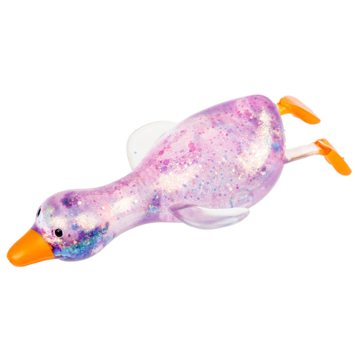 Антистресс-игрушка 1TOY Крутой замес Супергель гусь прозрачный, 9х8х5 см