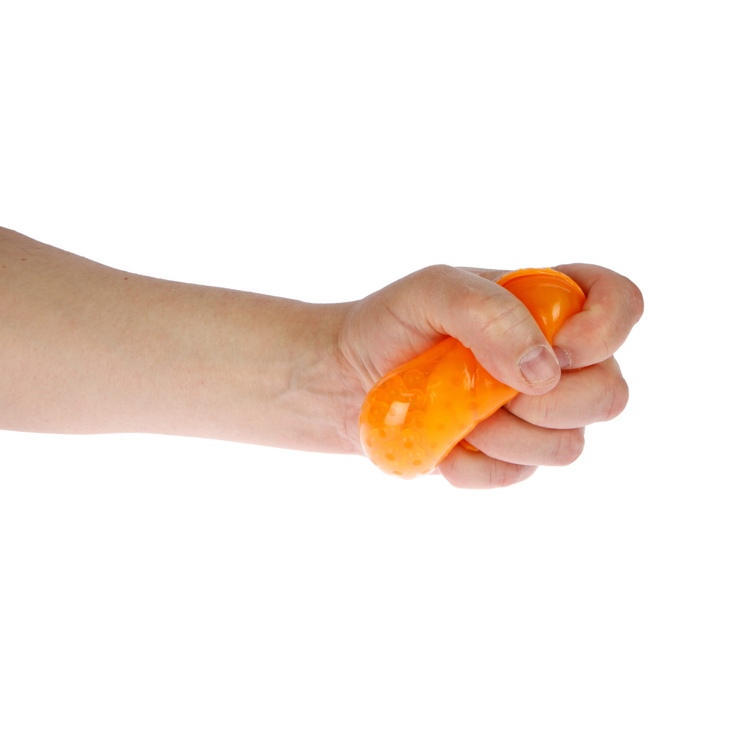 1toy Жмяка-антистресс "Мандарин" 6,5х6,5х5 см, Оранжевый, 12 шт. в д/б