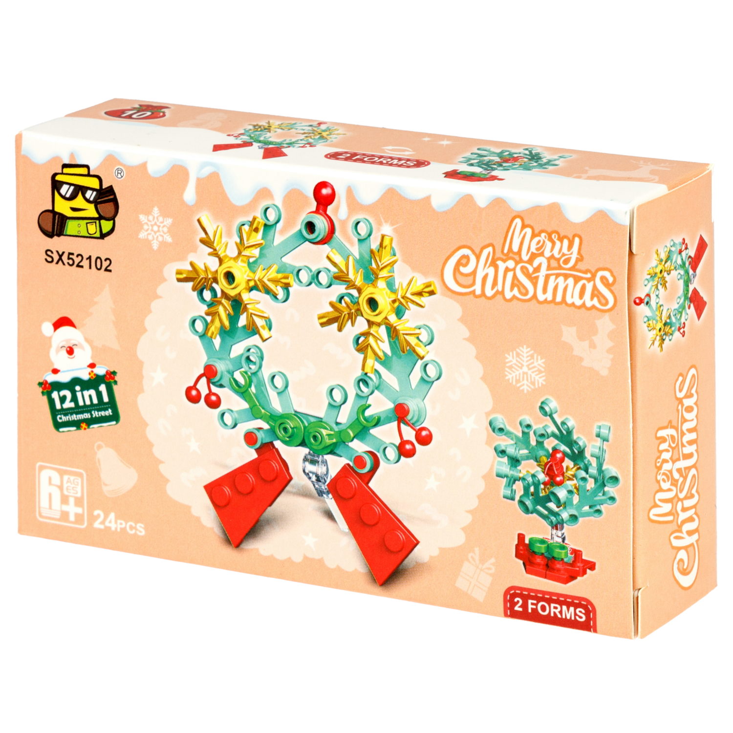 Конструктор 1TOY Blockformers С Новым годом! 12 видов, от 23 до 29 деталей