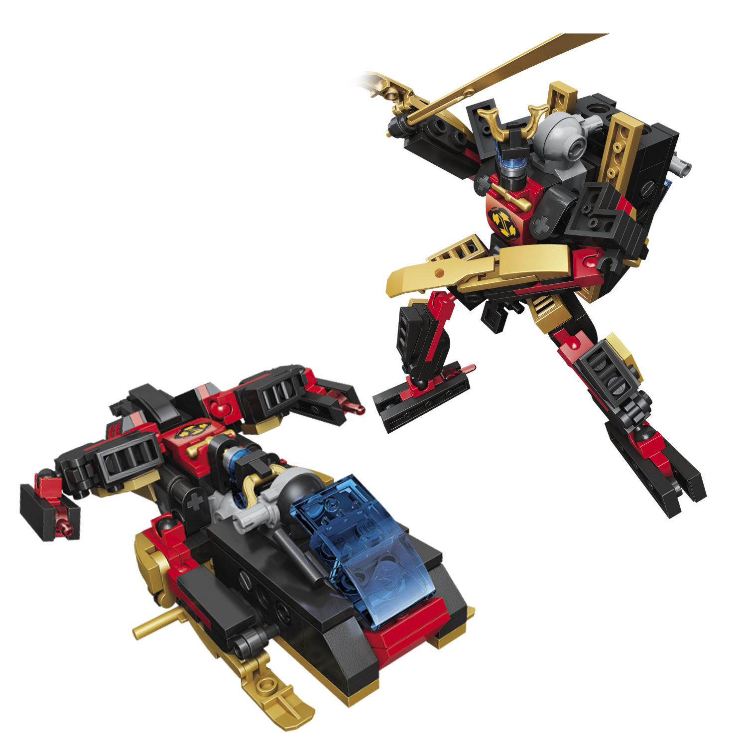 Конструктор  Трансформер BLOCKFORMERS  "Мегасамурай" Cерия TRANS CONNECTOR, 6 видов на выбор