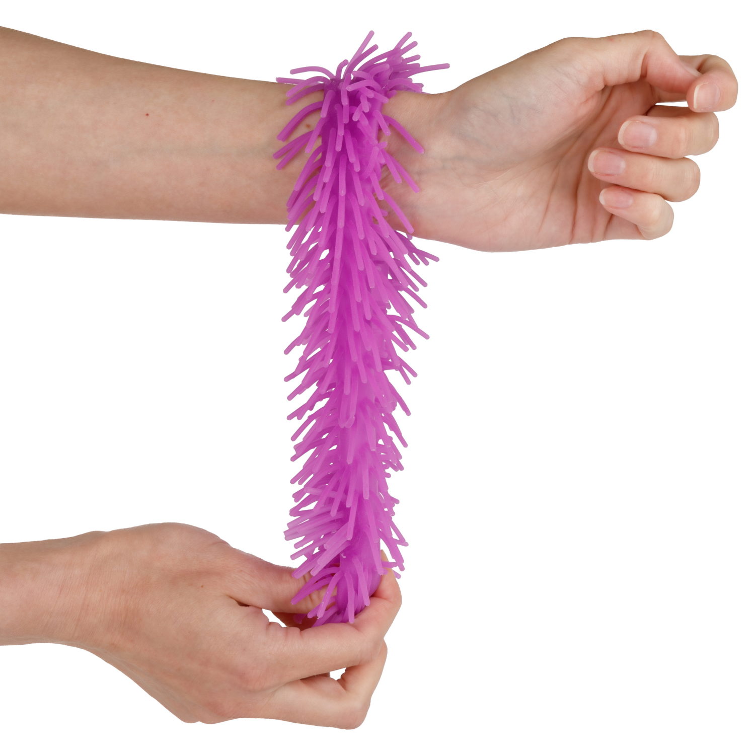 1TOY эластичный браслет-антистресс ЛАПША, однотонный, 6 видов в асс.